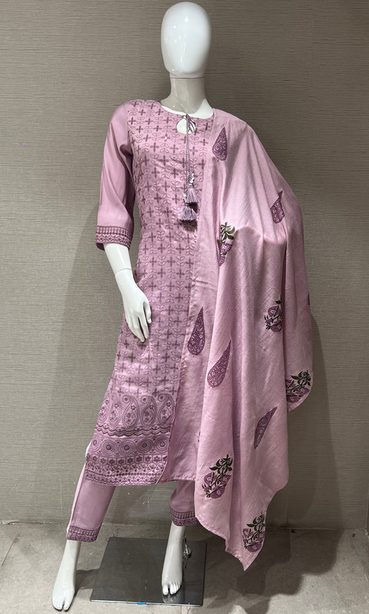 🍇Lilac kurta set🍇 3223