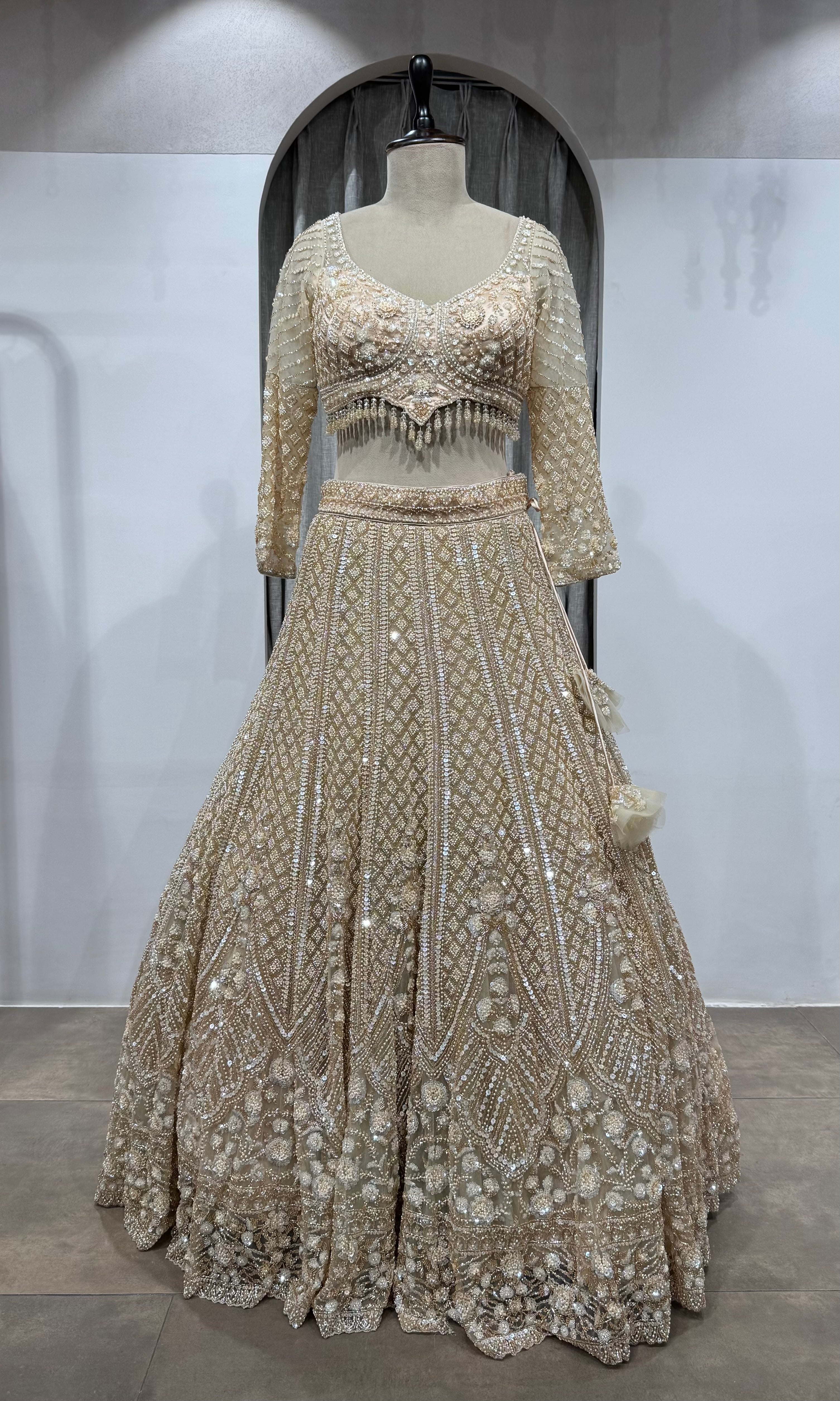 Golden Ivory Heritage Bridal Lehenga