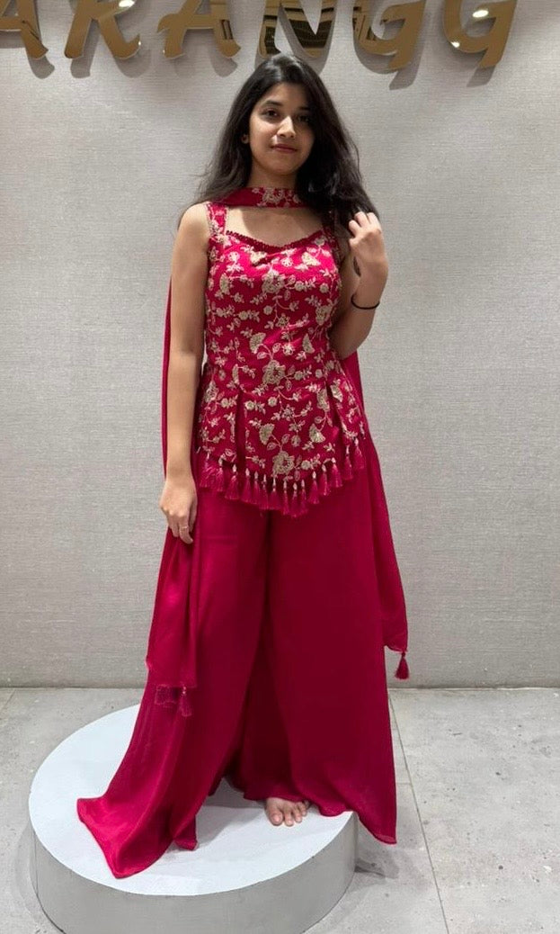 Fuschia Fiesta Palazzo Set