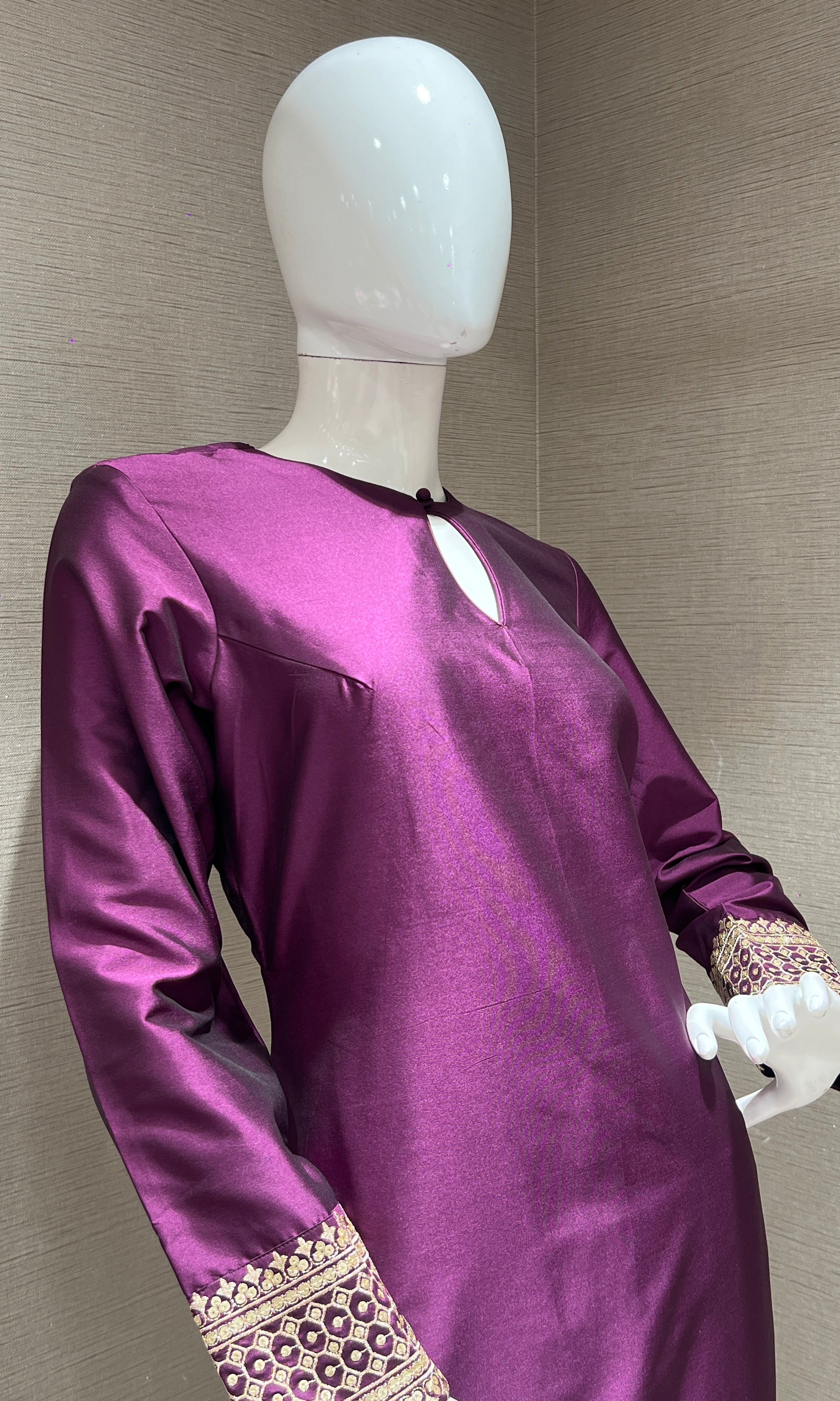 Wine kurta set