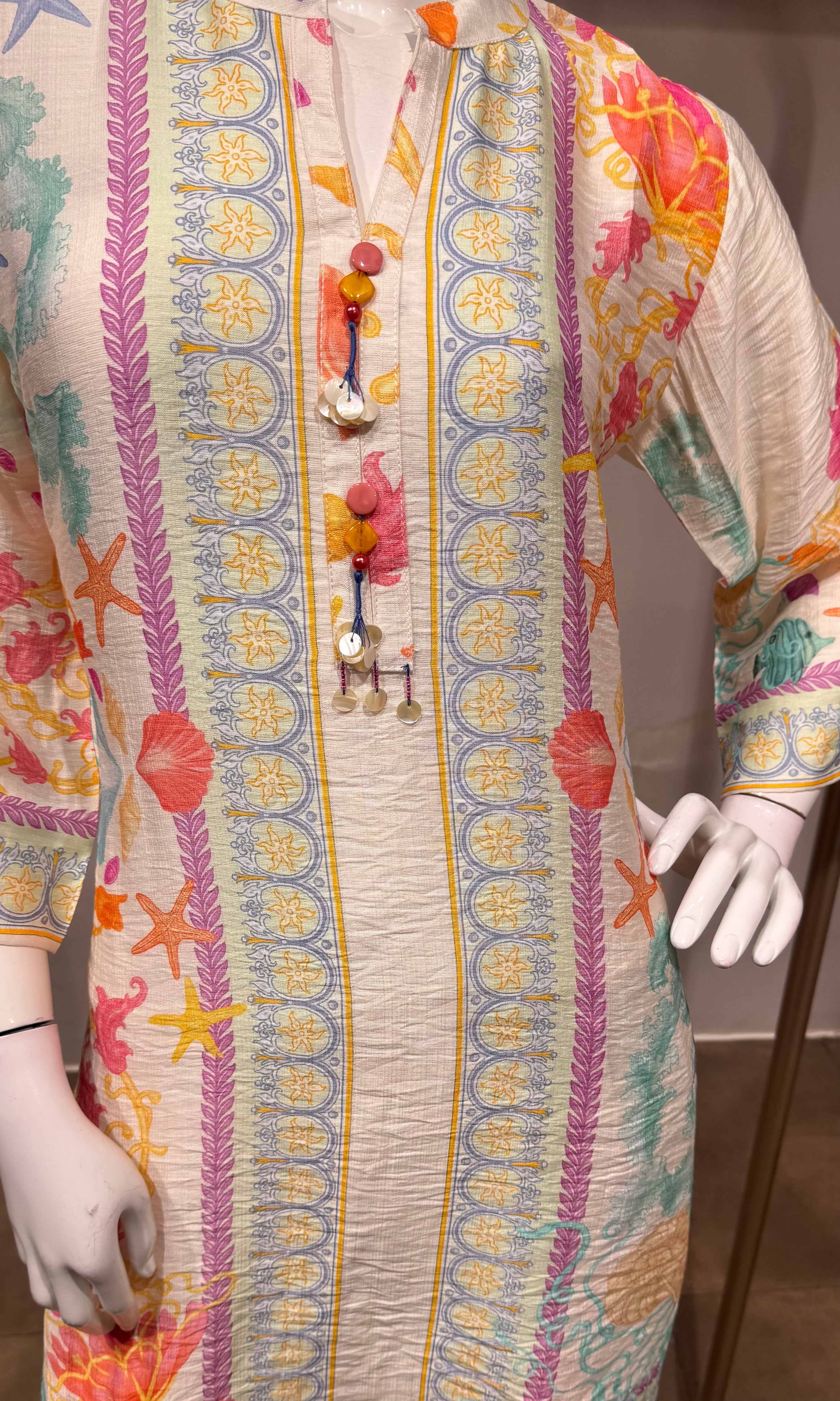 Multi Colour Printkari Cord Set