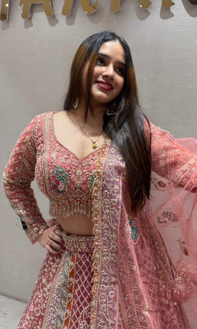 Light pink Lehenga