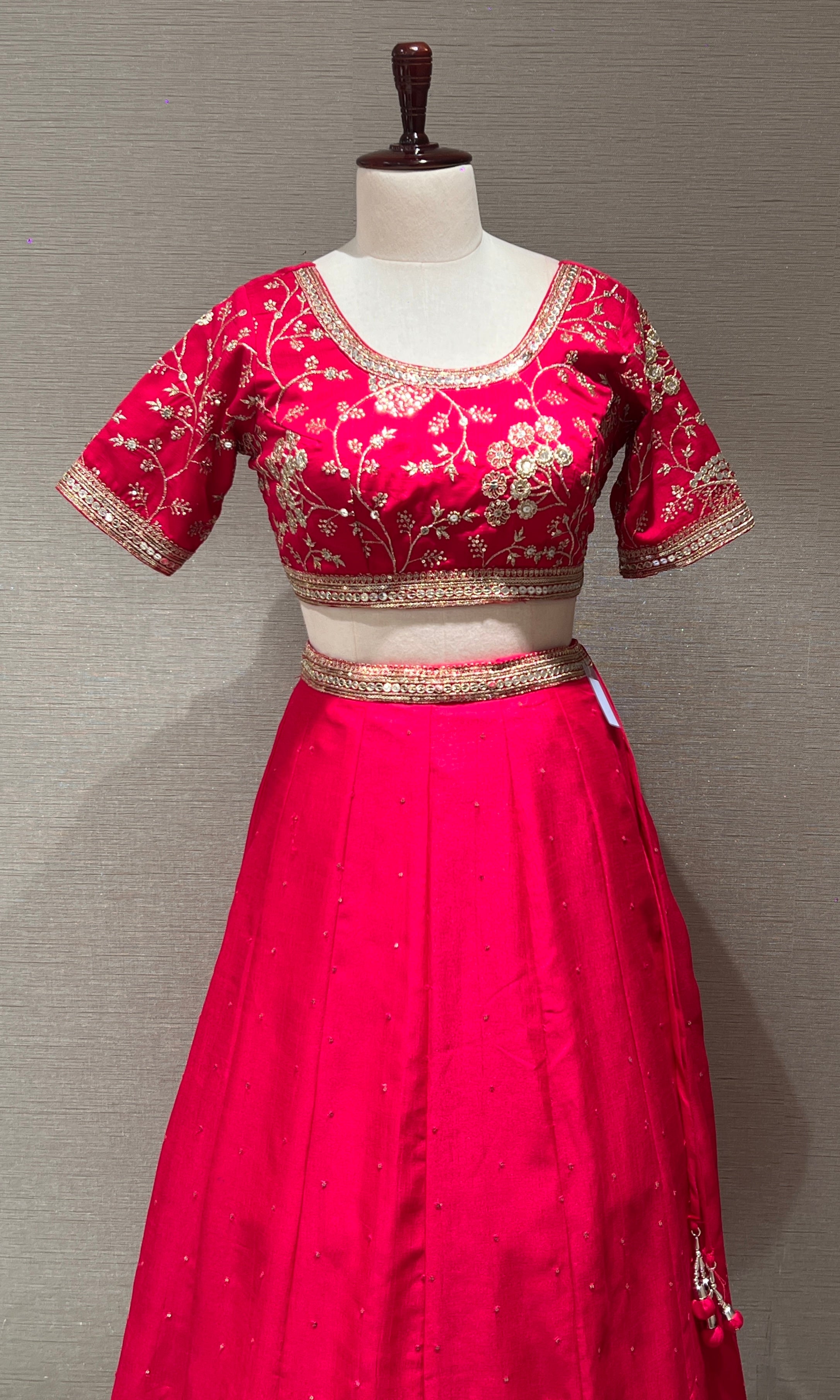 Royal Rani Pink EMBROIDERED Lehenga