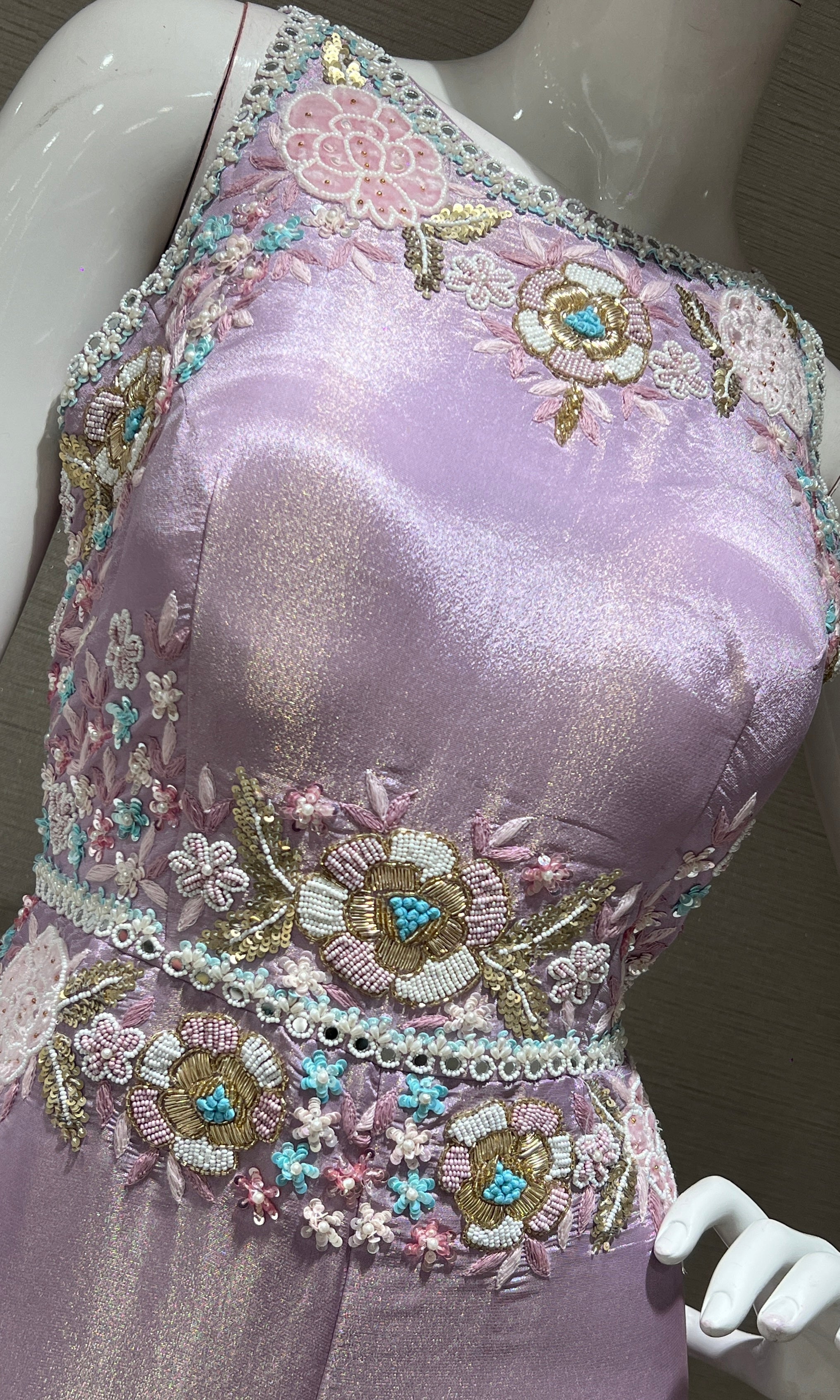 Lilac Embellished Jumpsuit