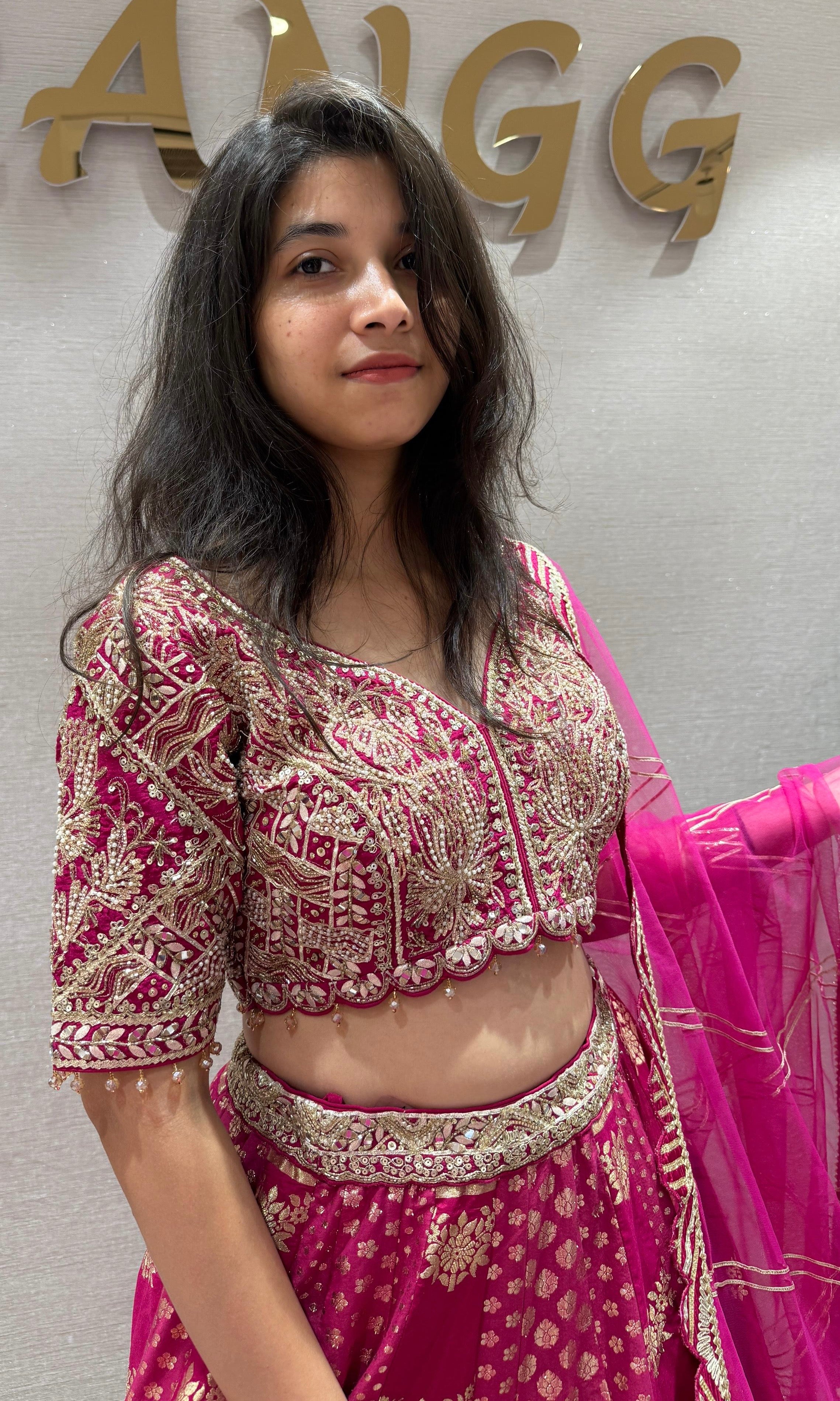 Fuschia Royal Bandhani Lehenga