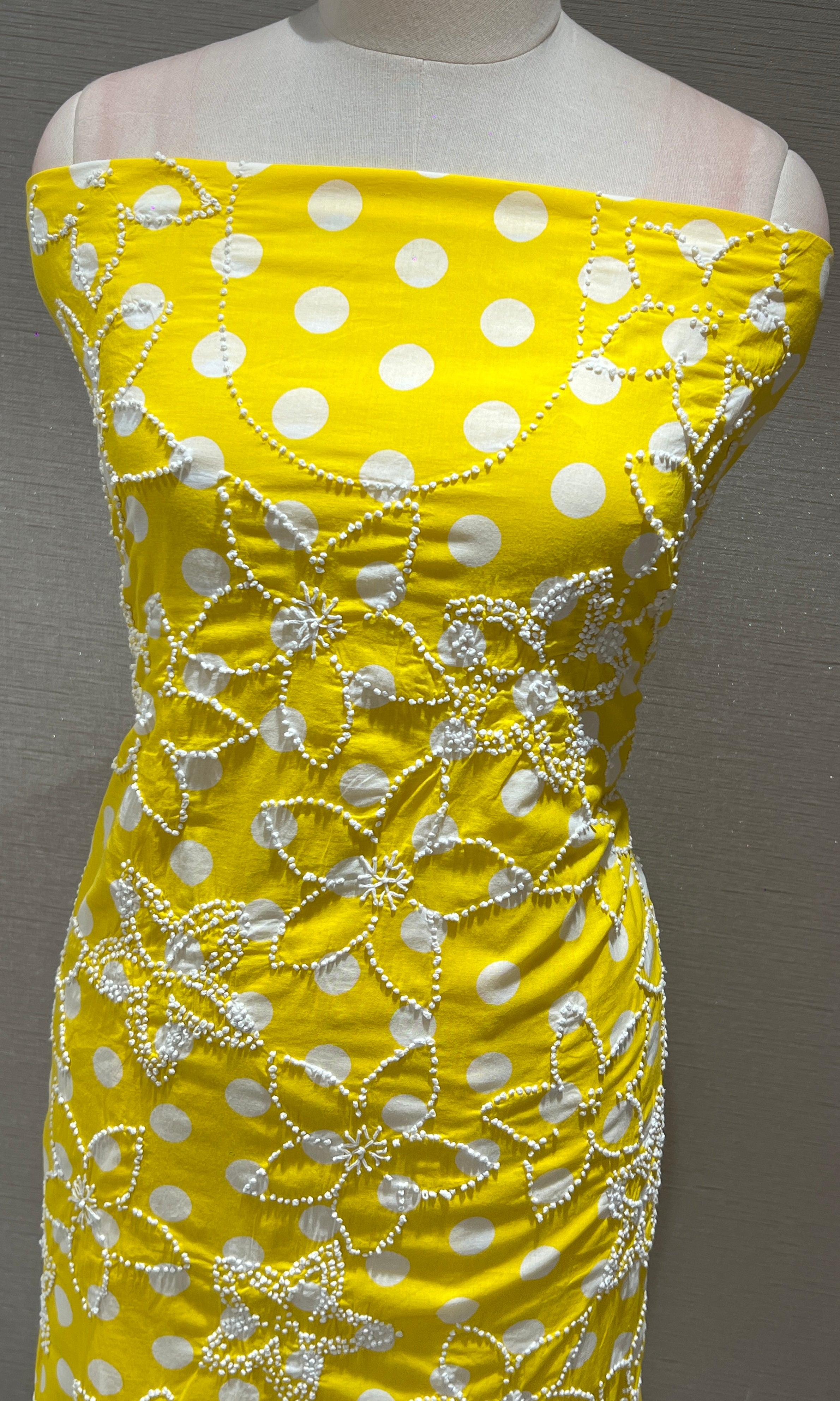 YELLOW dress material