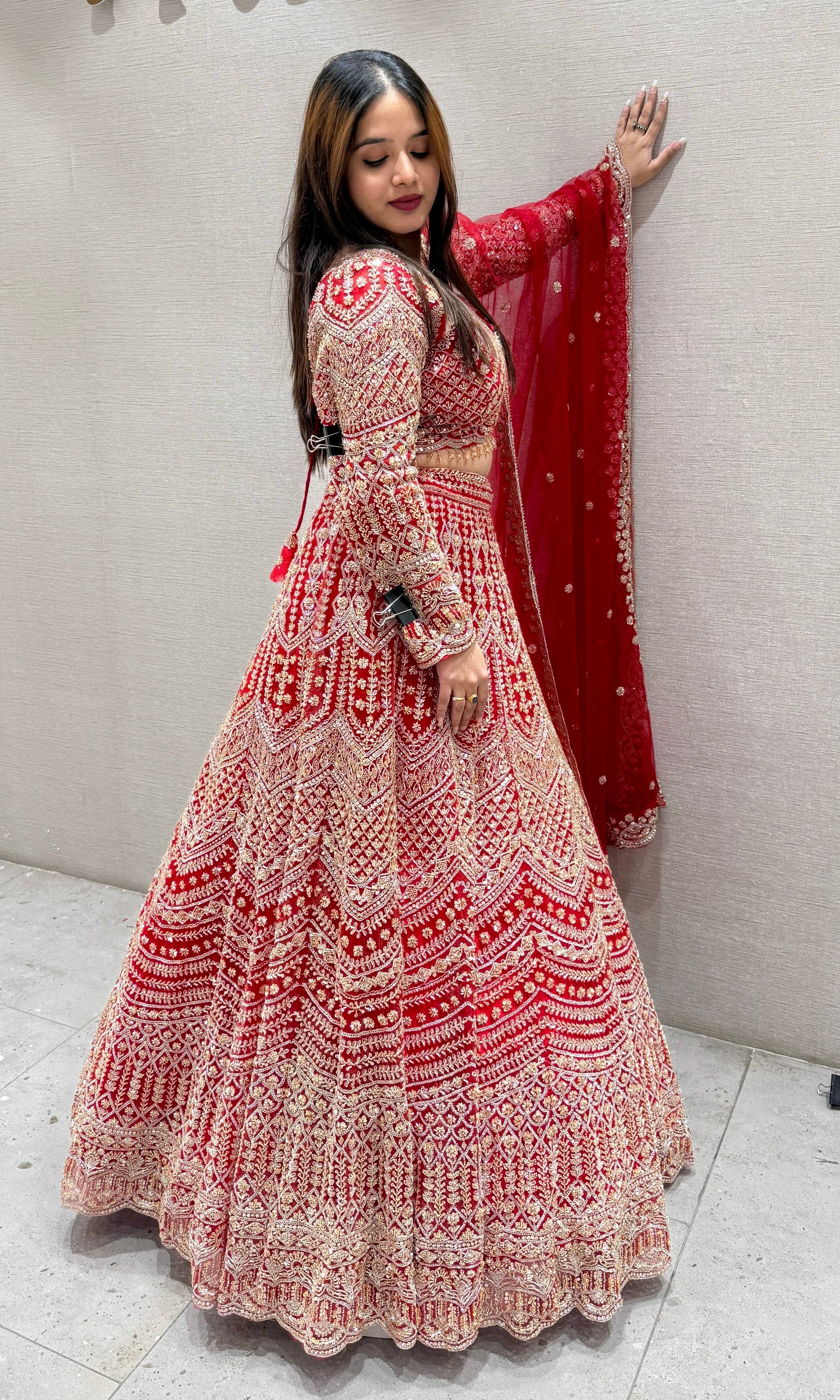 Red Lehenga
