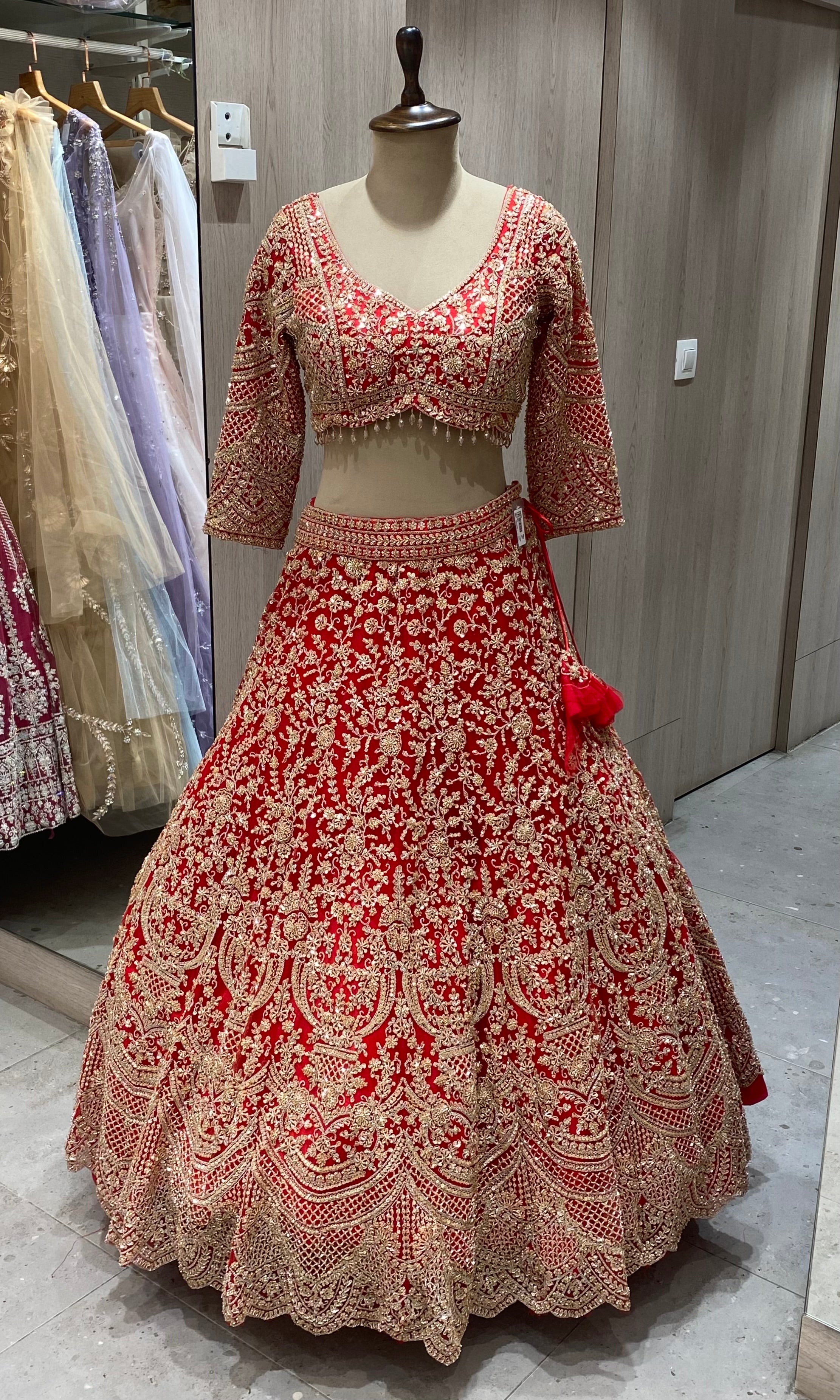 Red Lehenga