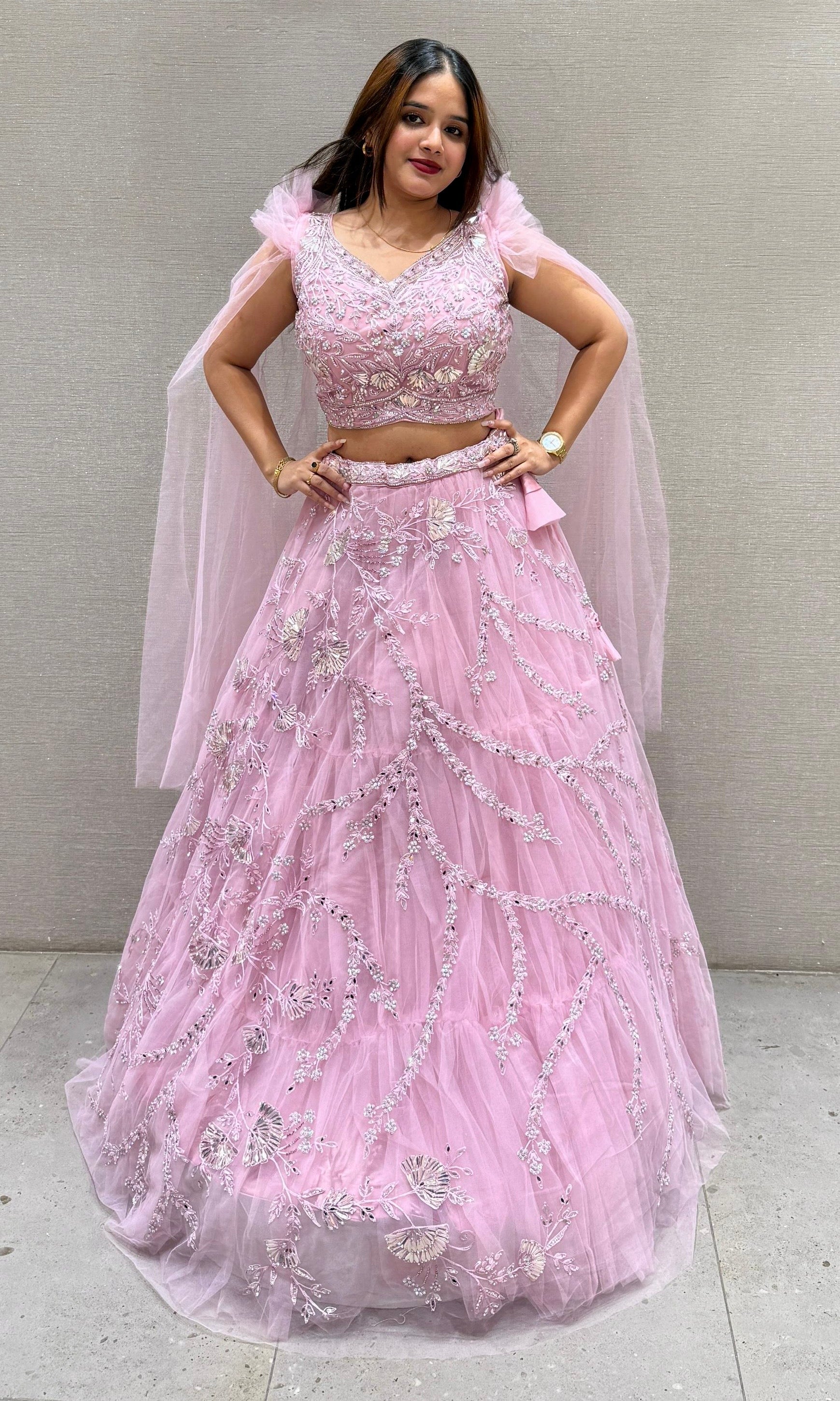 Baby pink Lehenga
