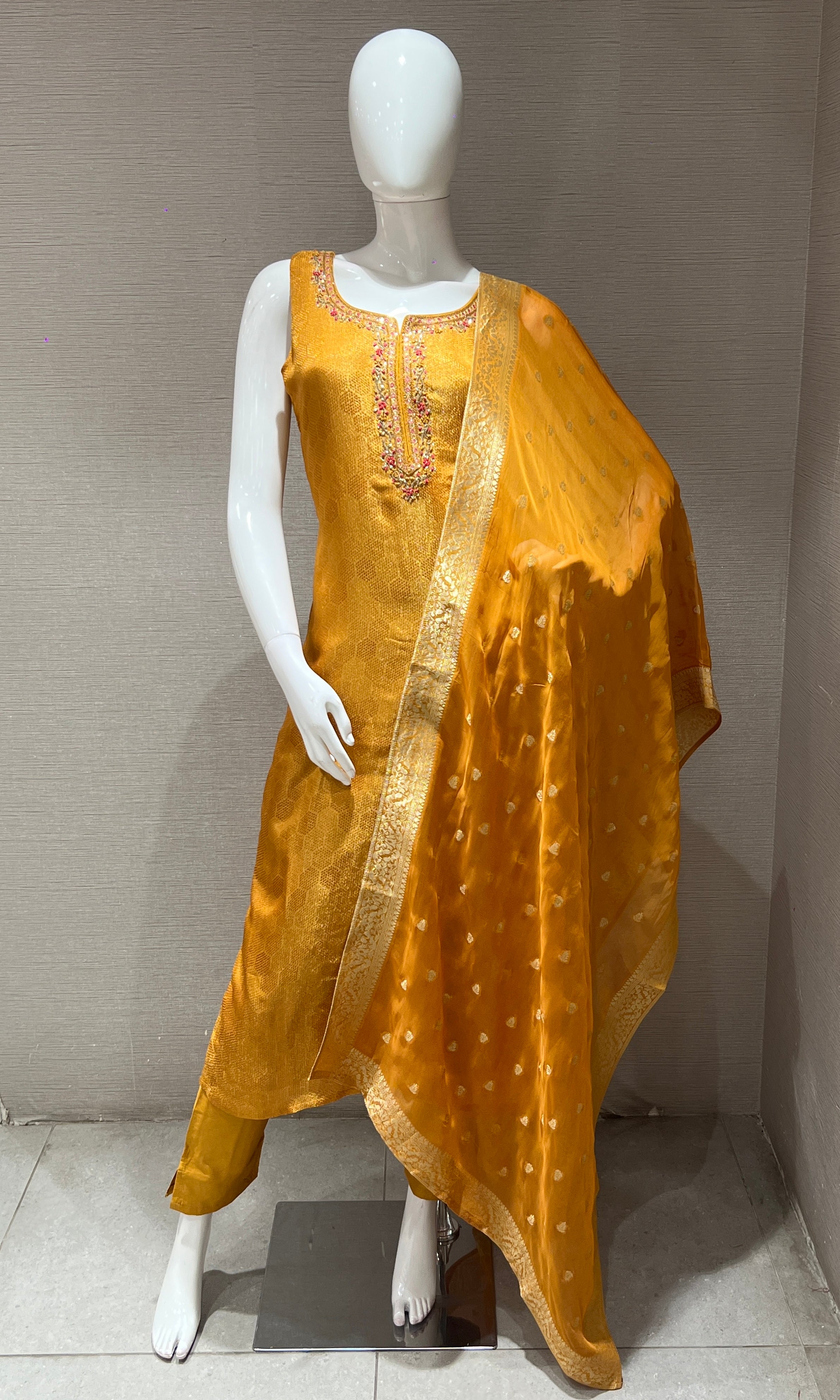 Mustard Gold Elegant Kurta set
