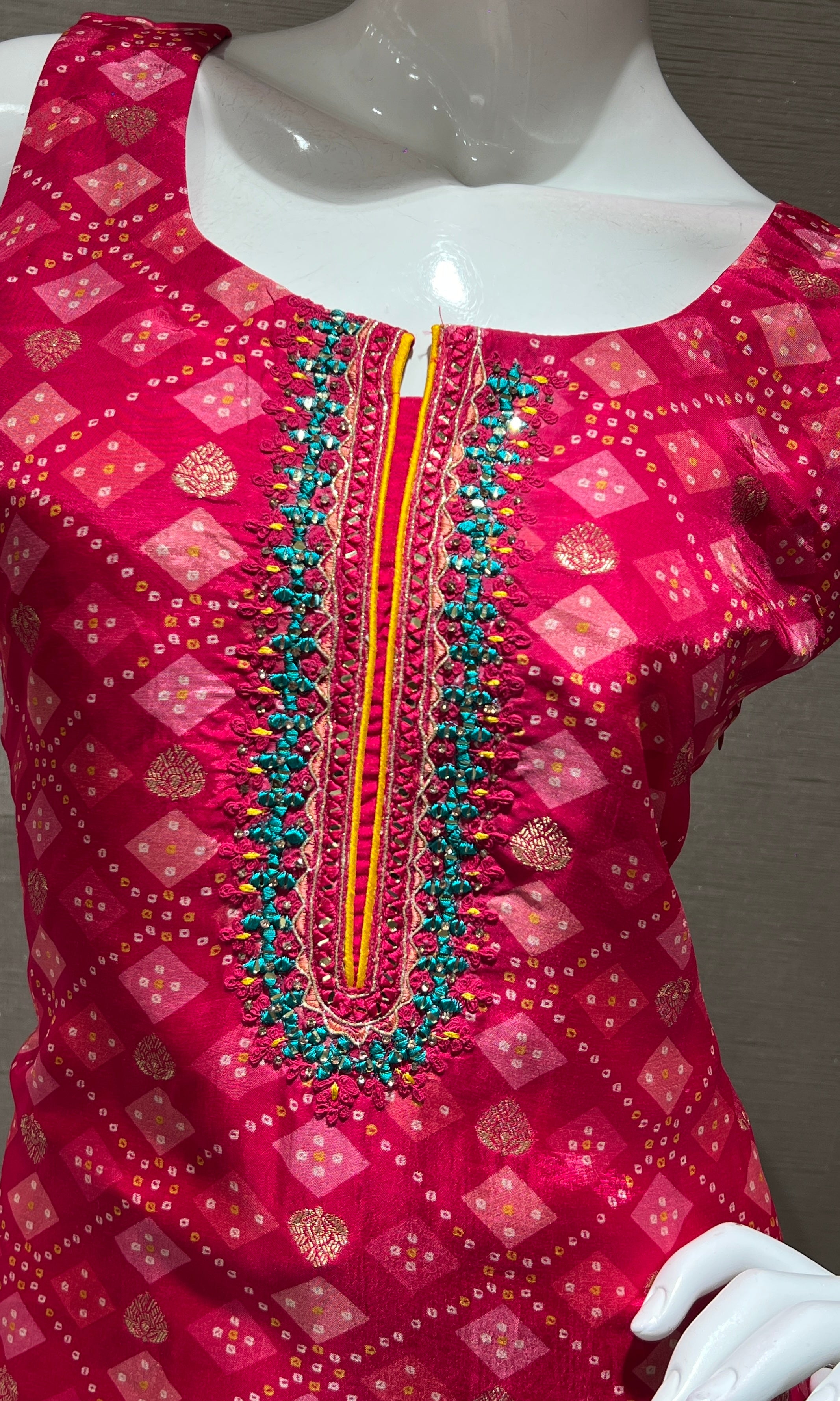 Pink EMBROIDERED kurta set