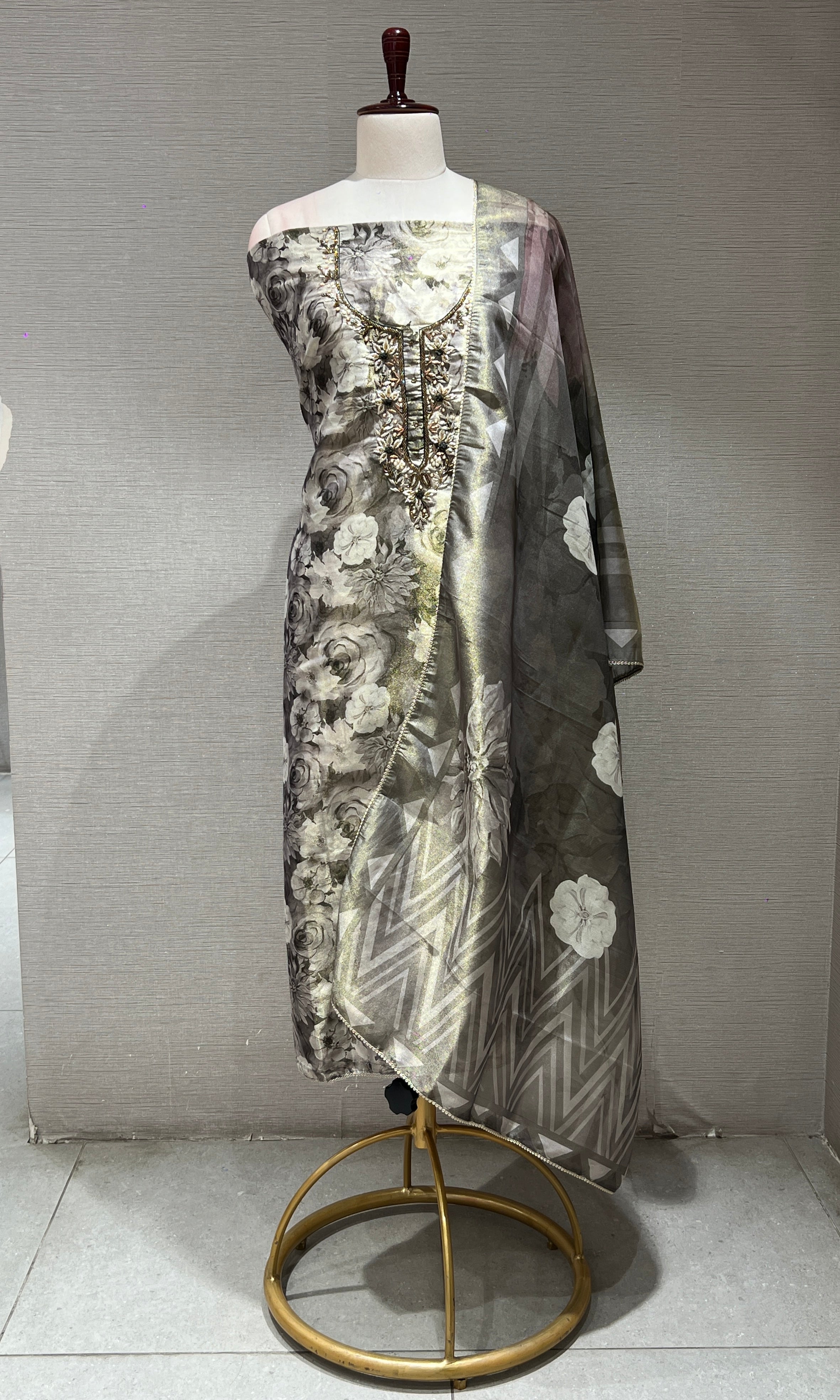 Black dress material