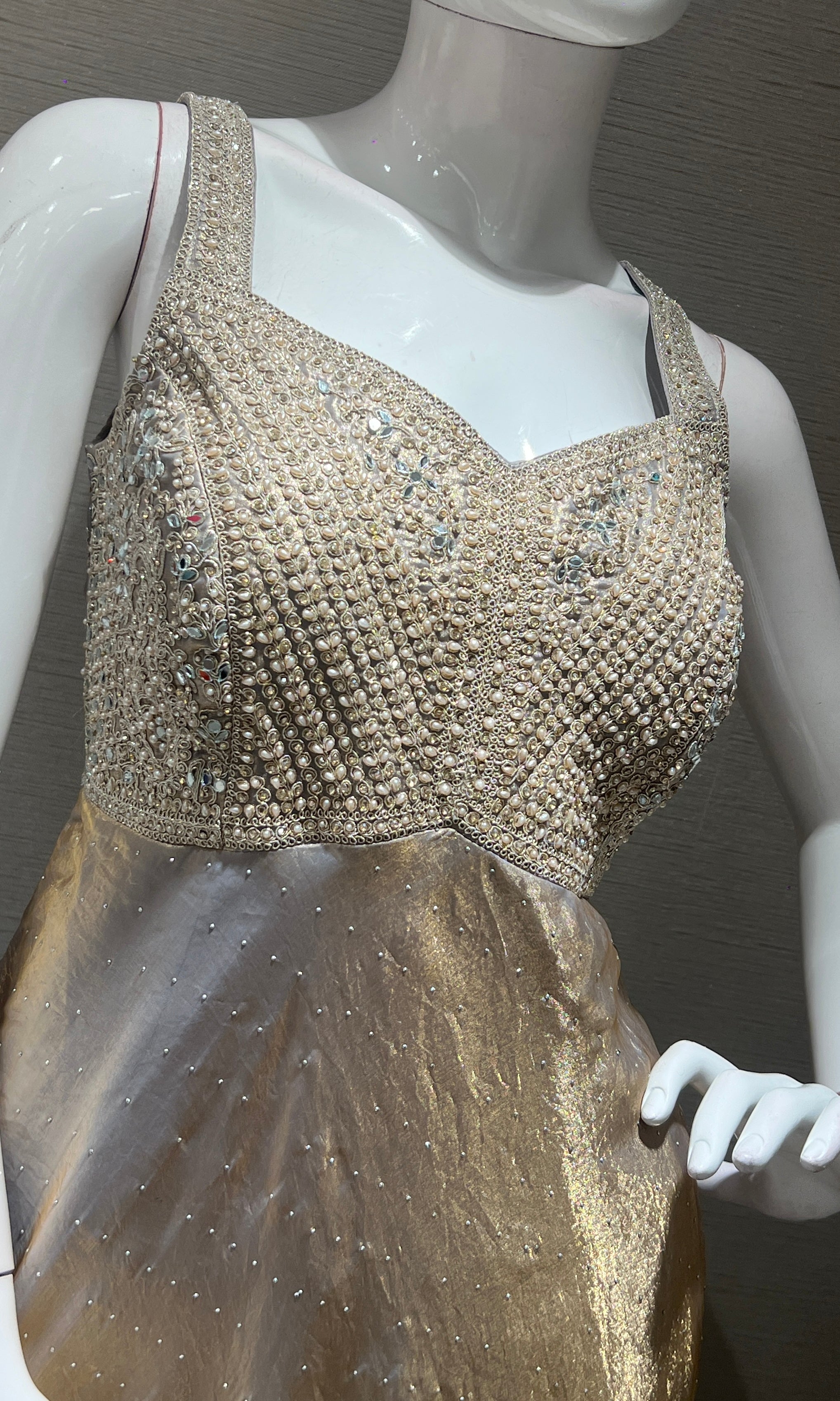 Lavender EMBROIDERED Anarkali WITH PALAZZO PANTS