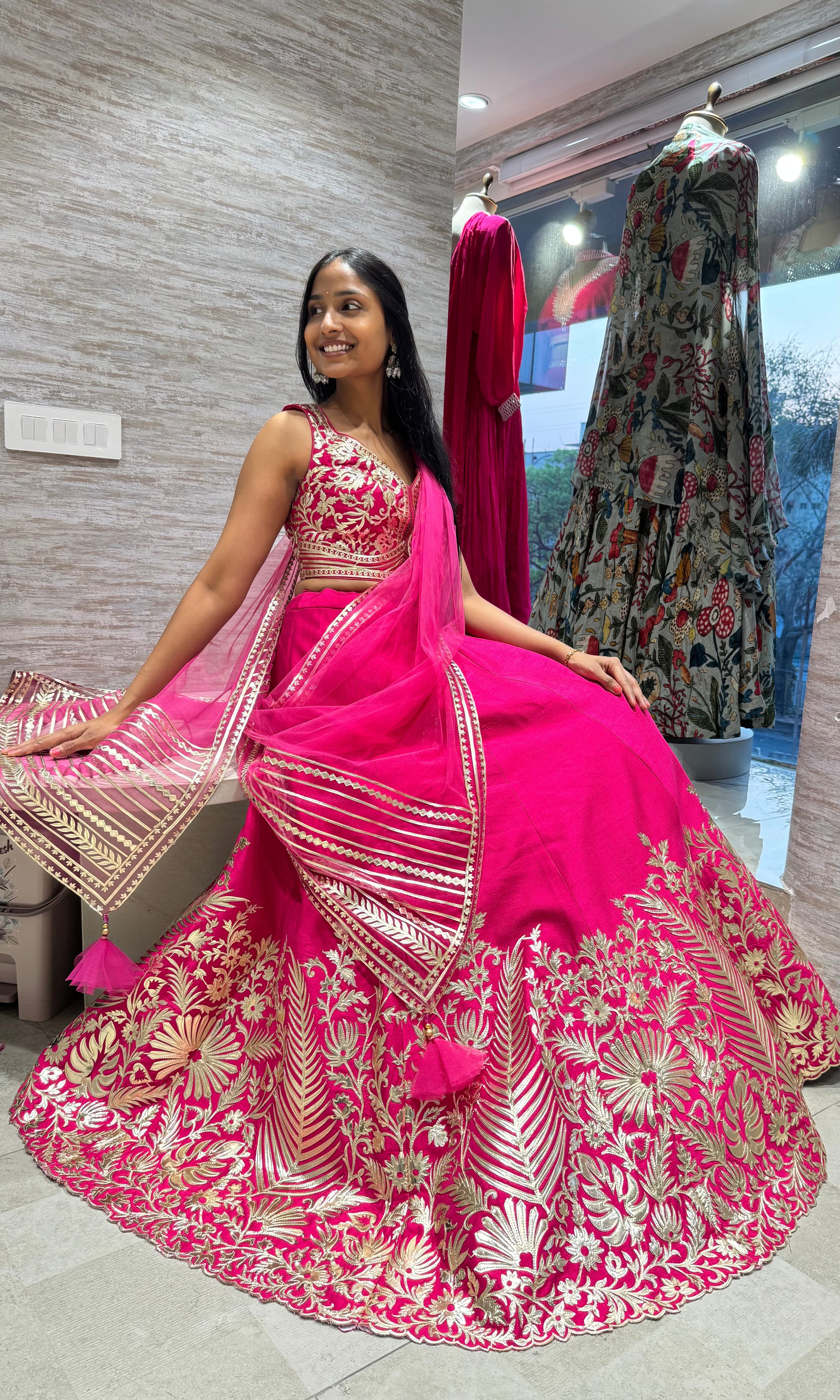 RANI GOLDEN INTRICATE EMBROIDERED LEHENGA