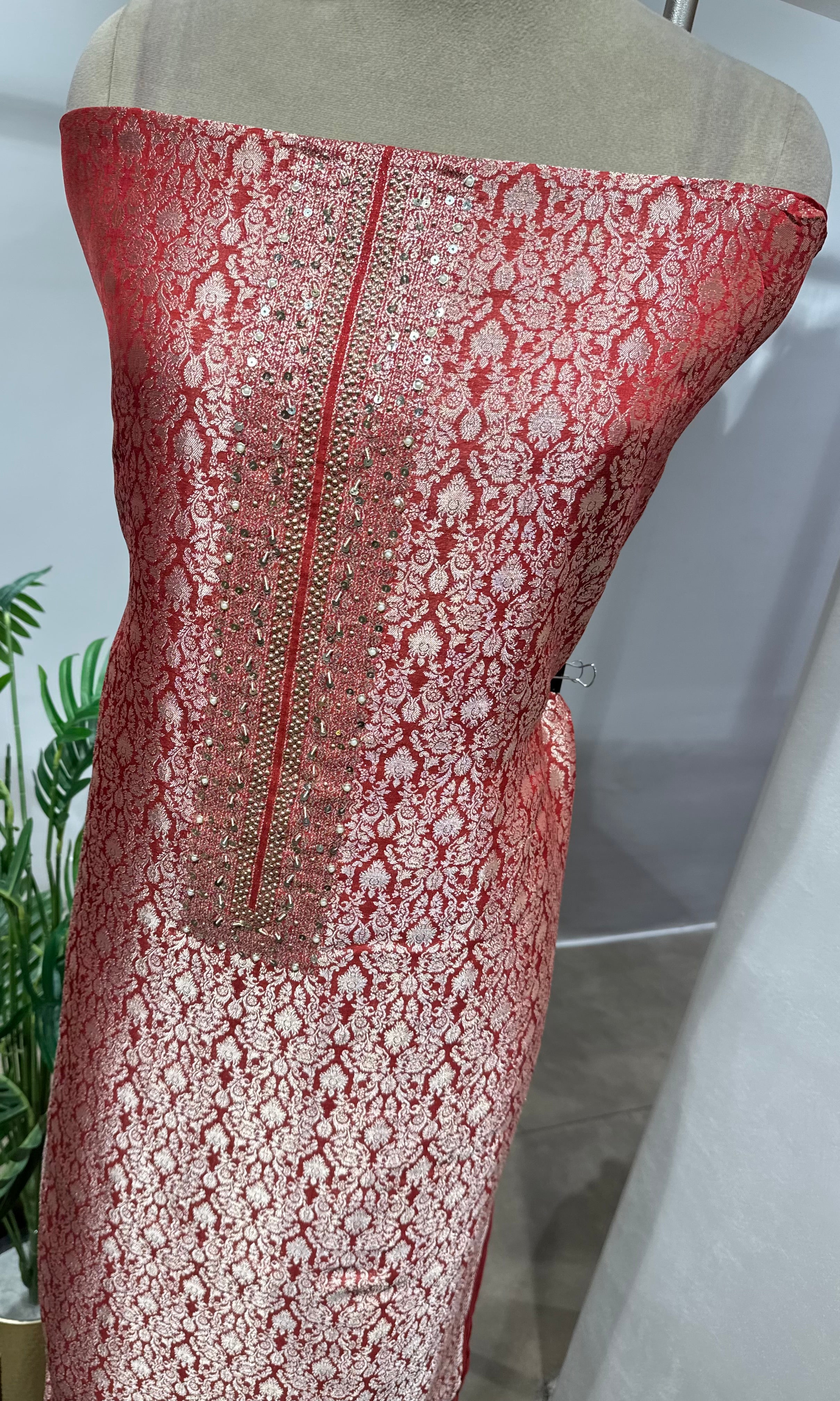 RANI BANARASI SILK DRESS MATERIAL