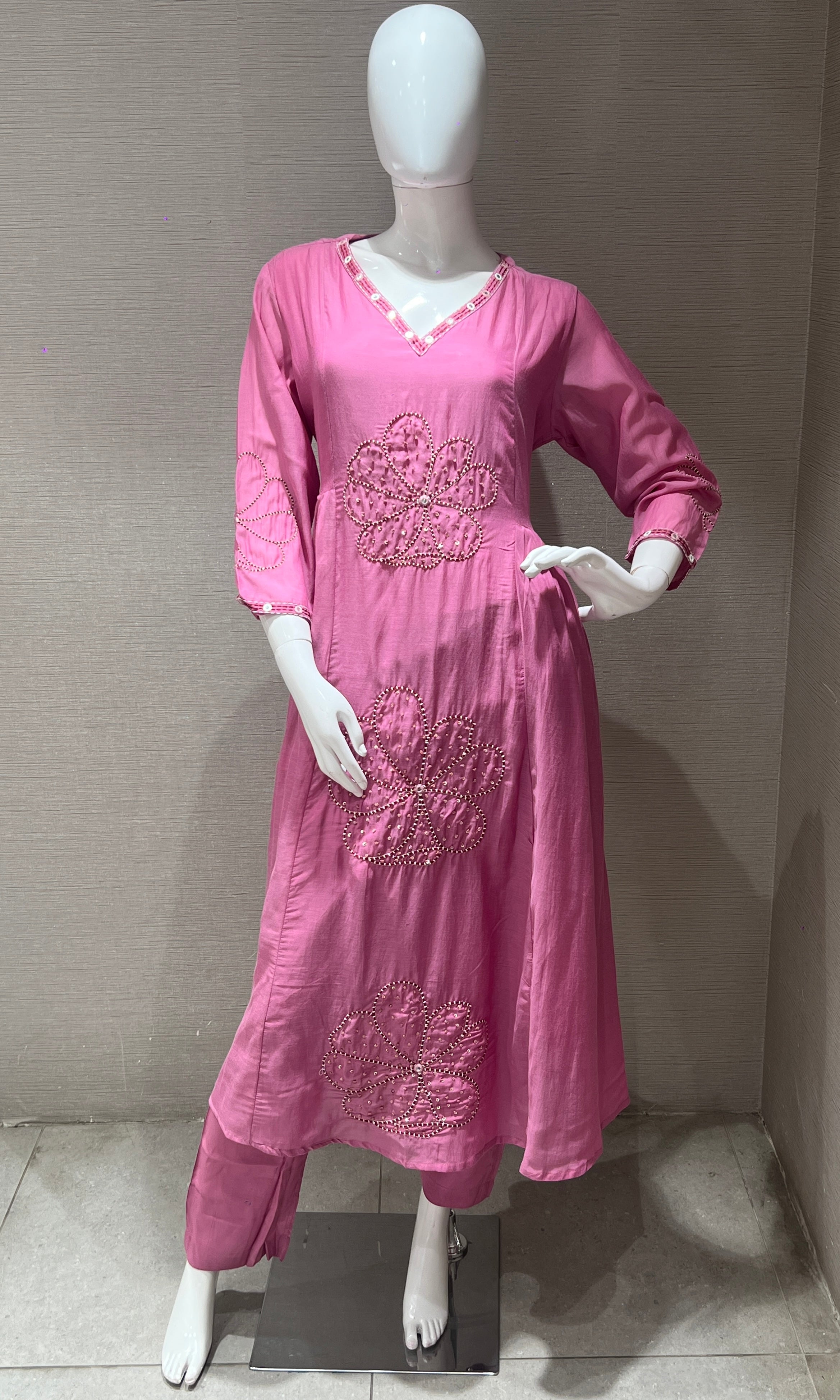 Light pink kurta set
