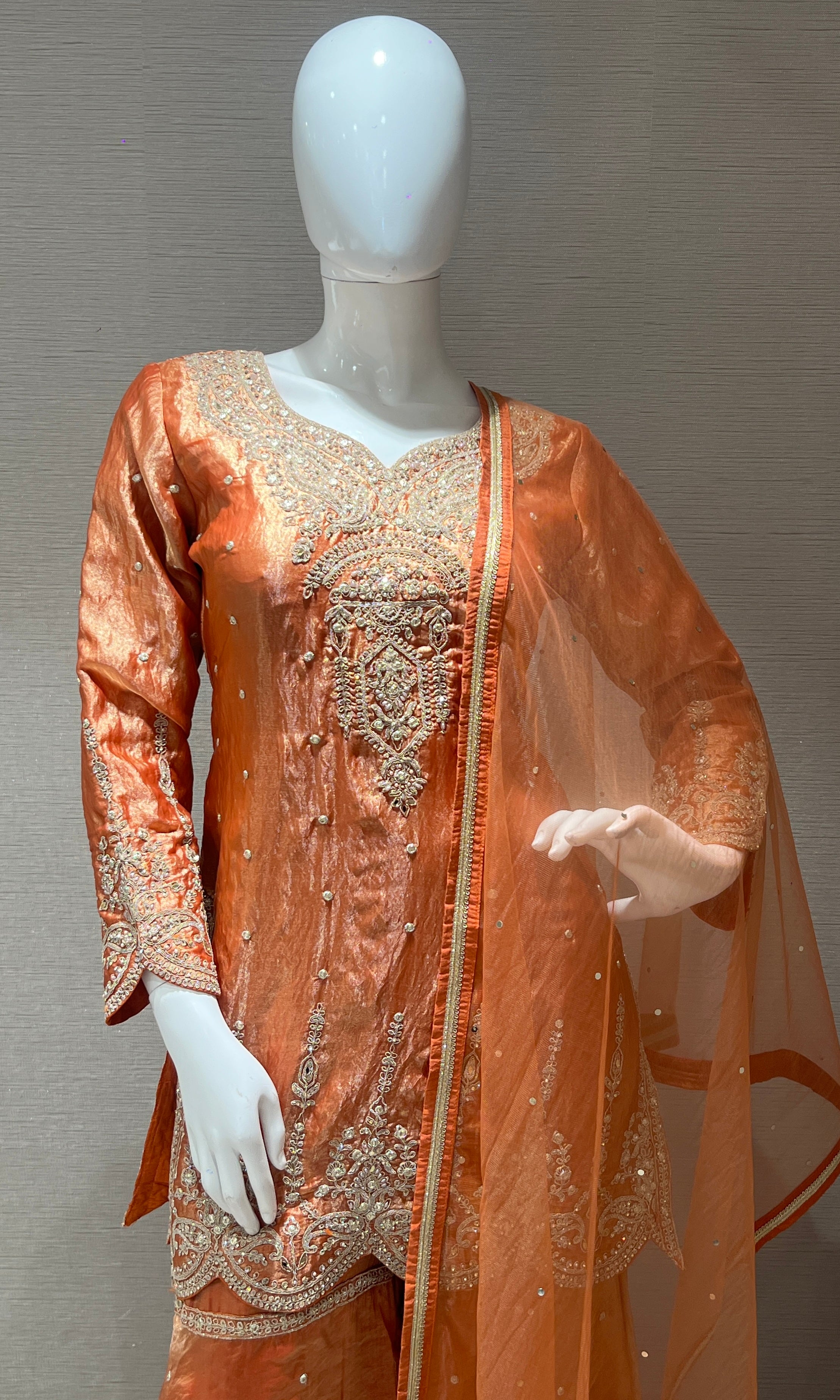 Rust Orange Sharara
