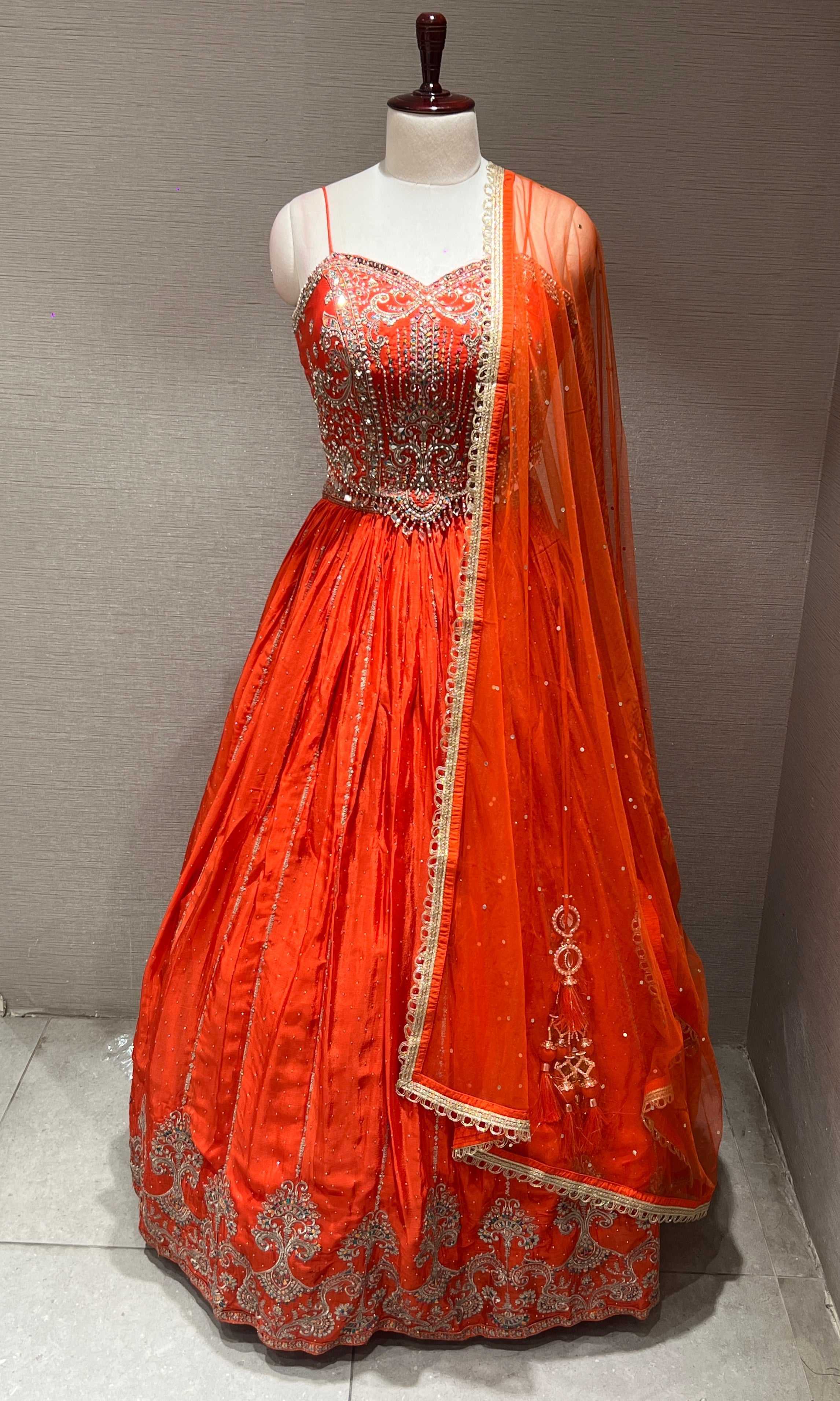 Orange Lehenga