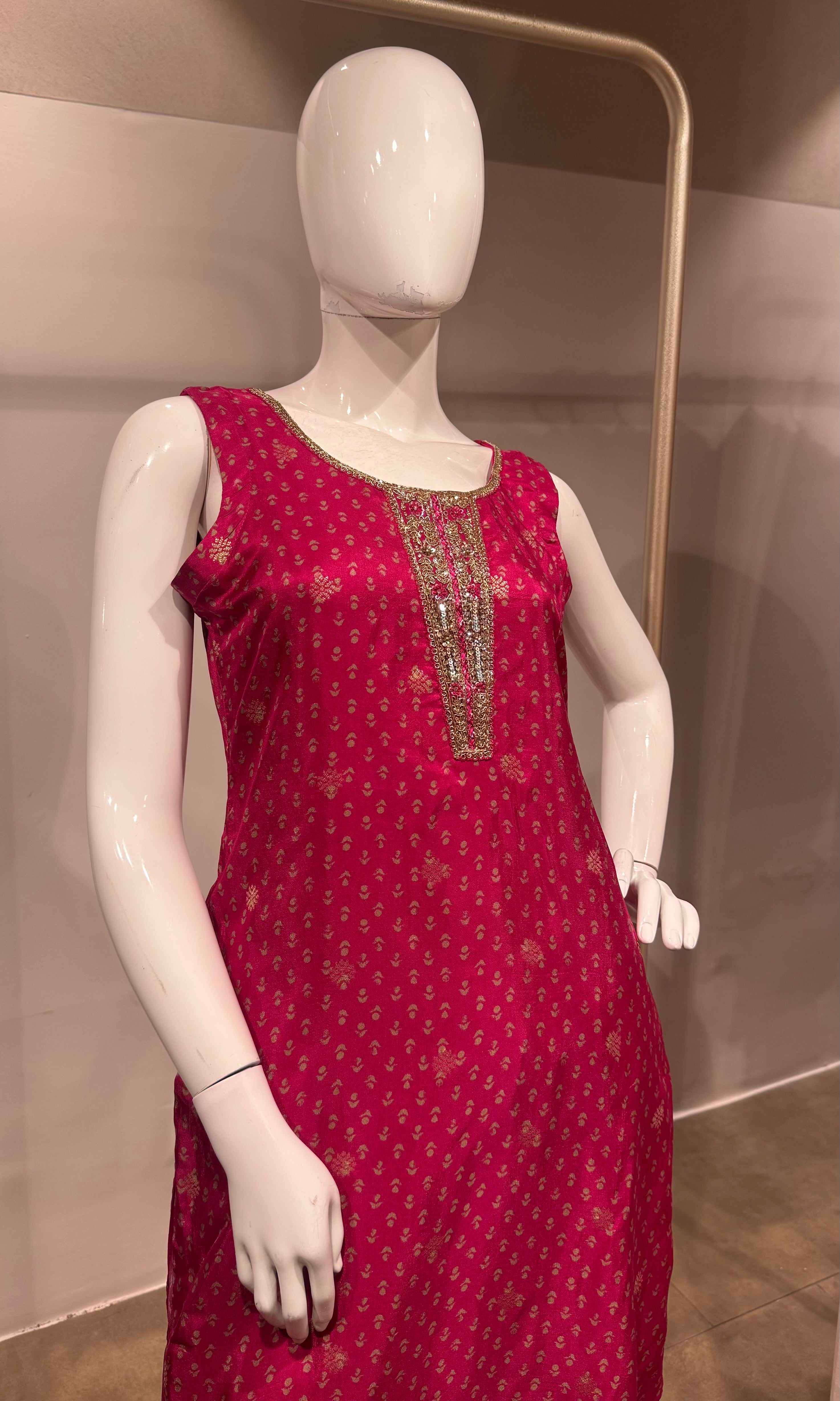 RANI and gold ethnic kurta set
