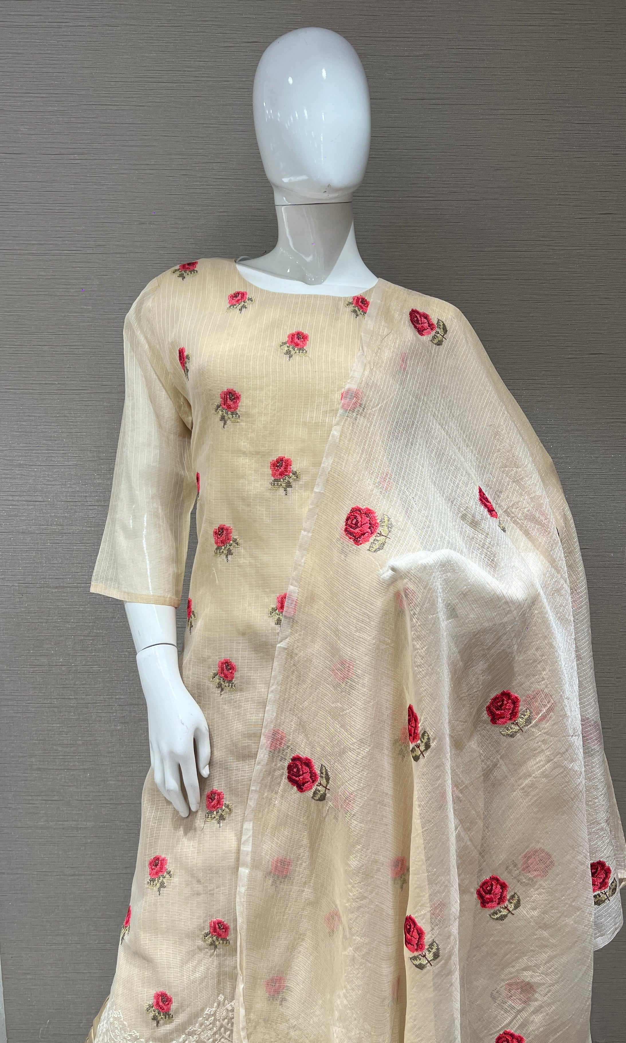 Ivory kurta set