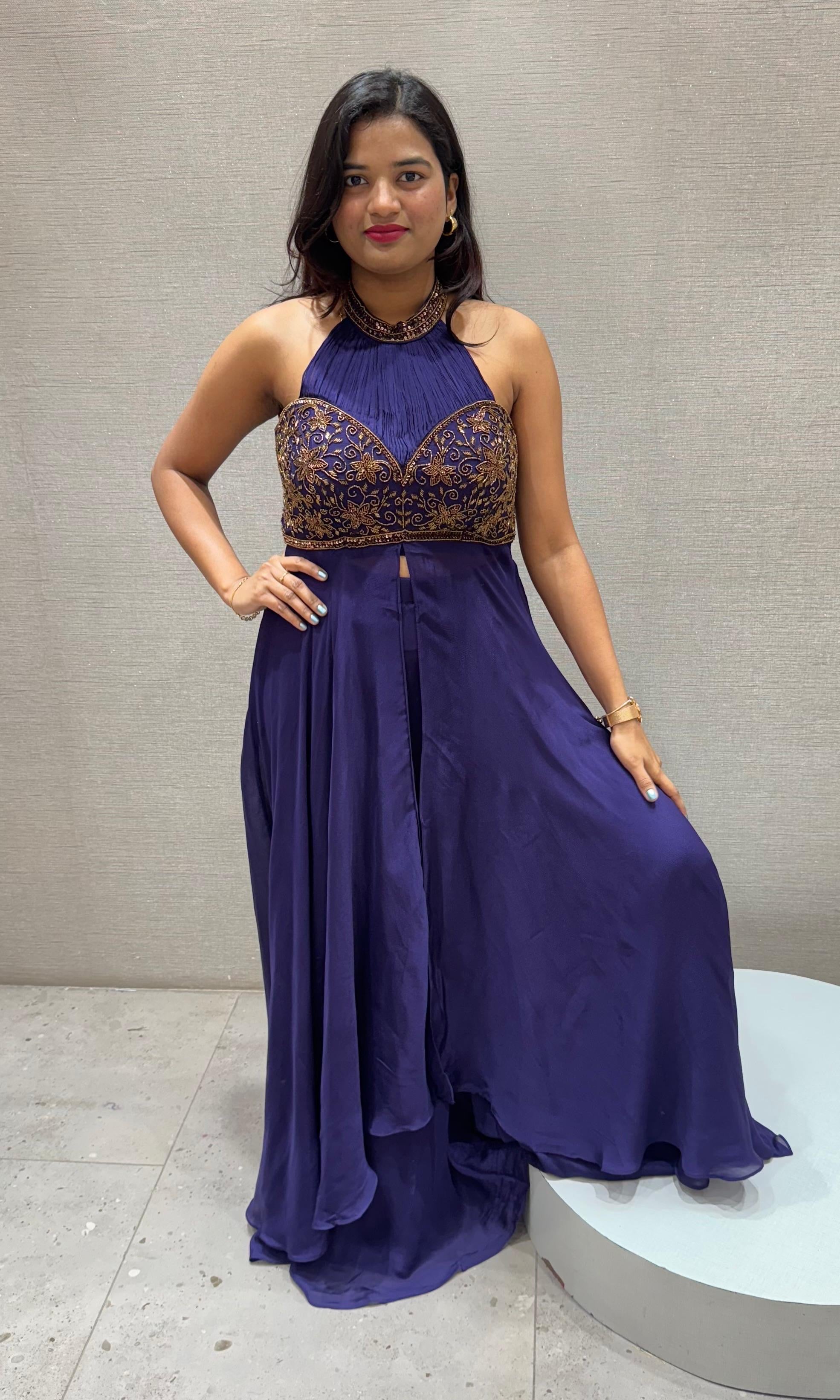 Purple ANARKALI LONG DRESS