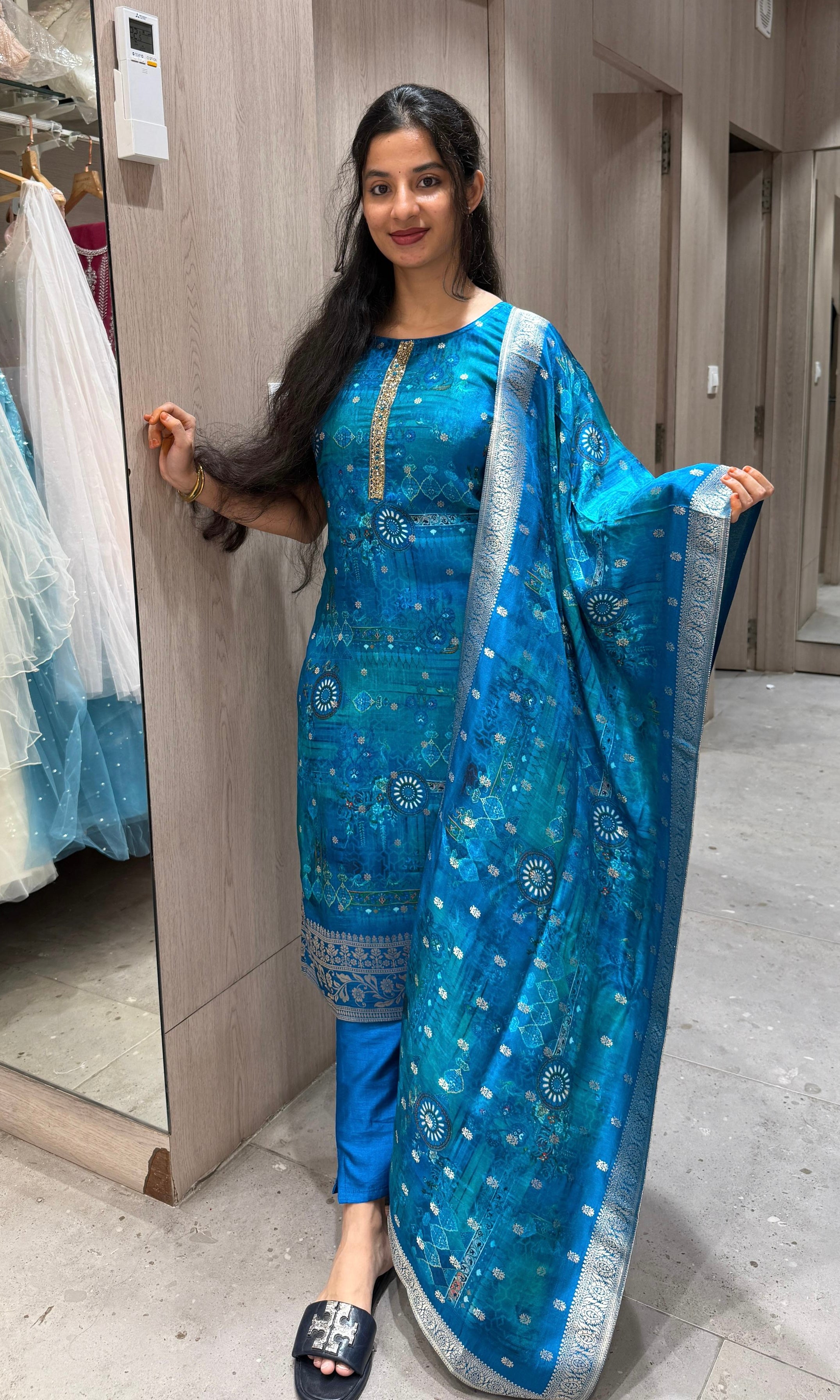 Blue kurta set