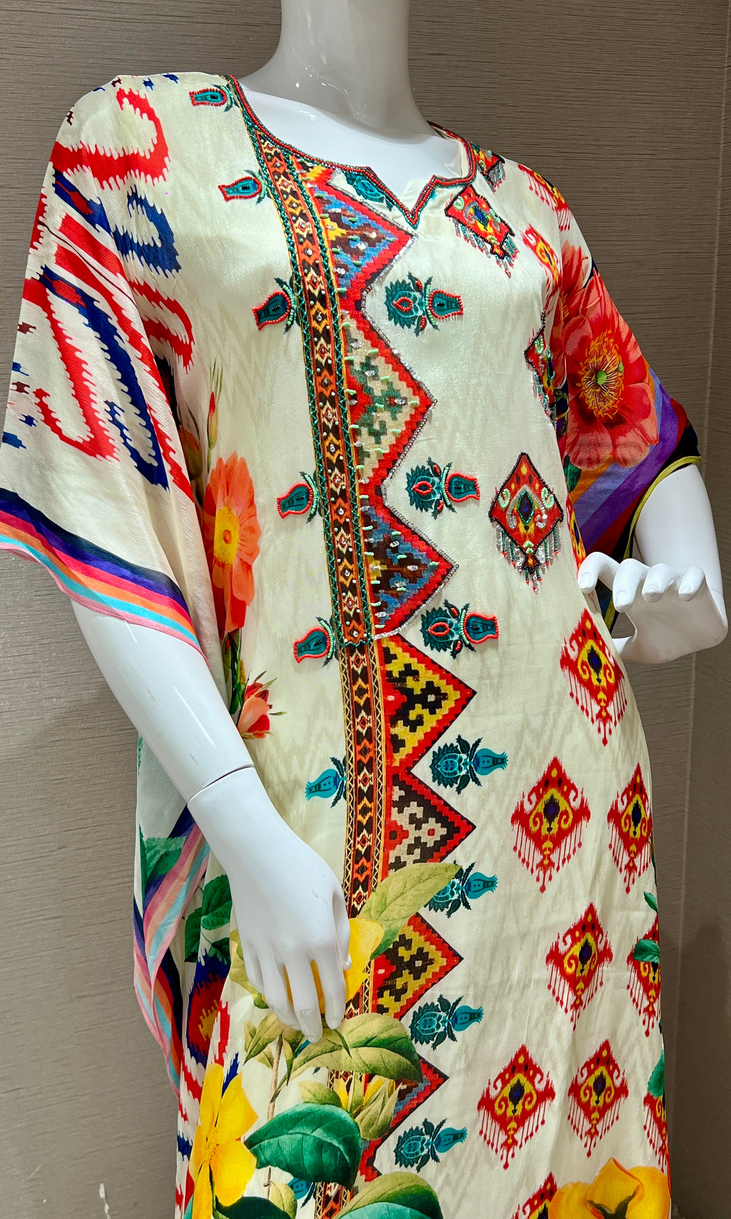 Pista green kaftan