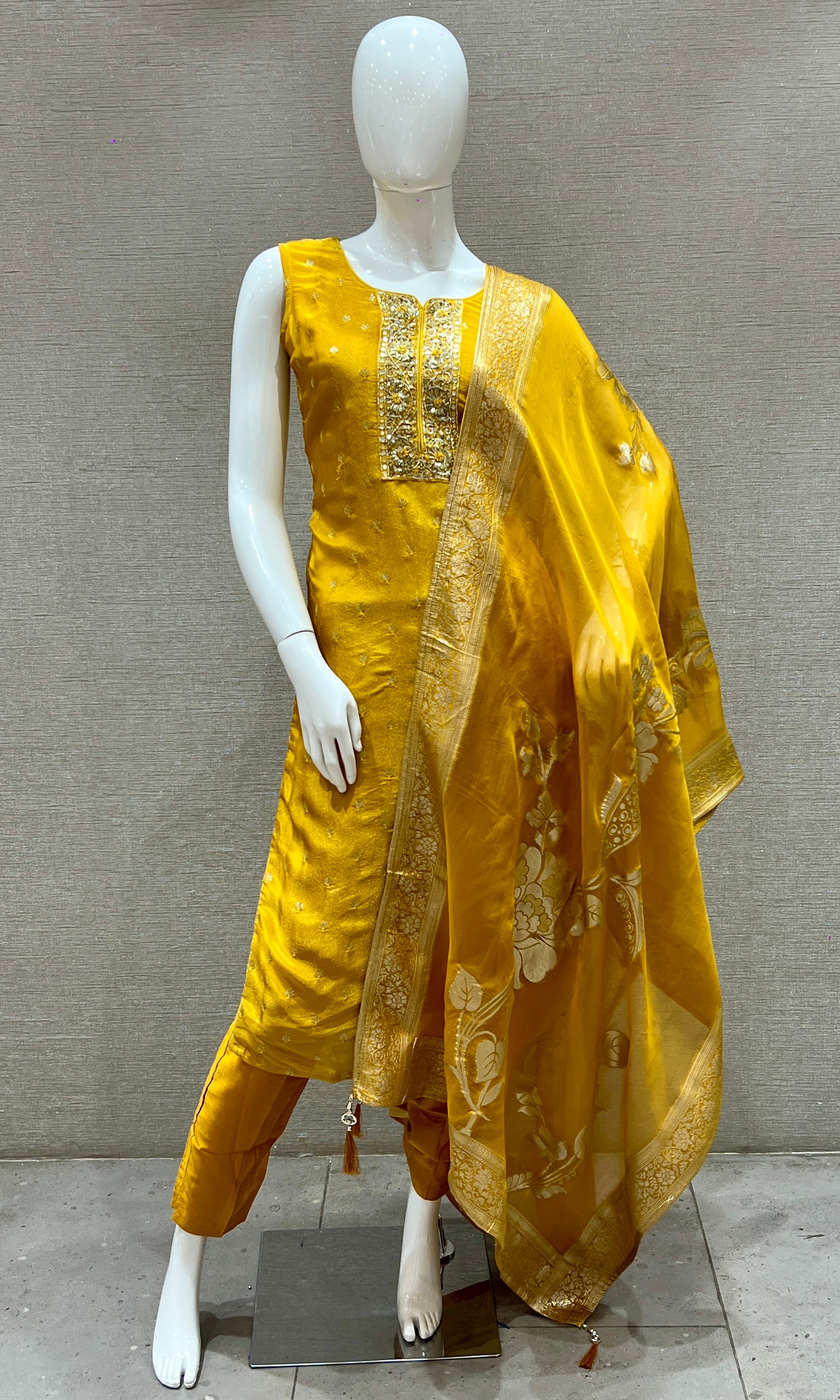 Yellow kurta set