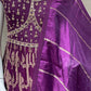 ⚜️Purple Banaras long dress,with silk dupatta 🤩