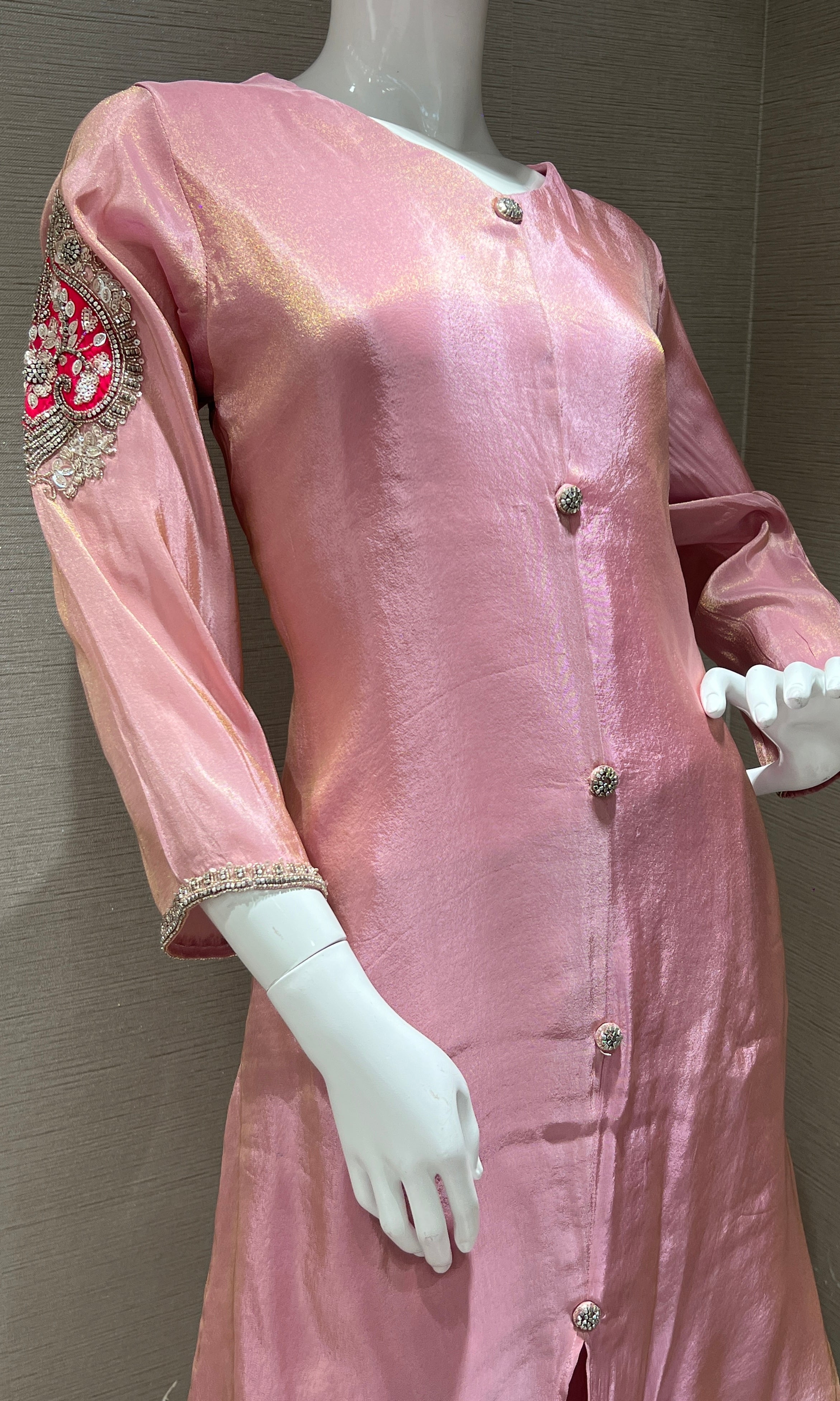 Onion pink kurta set