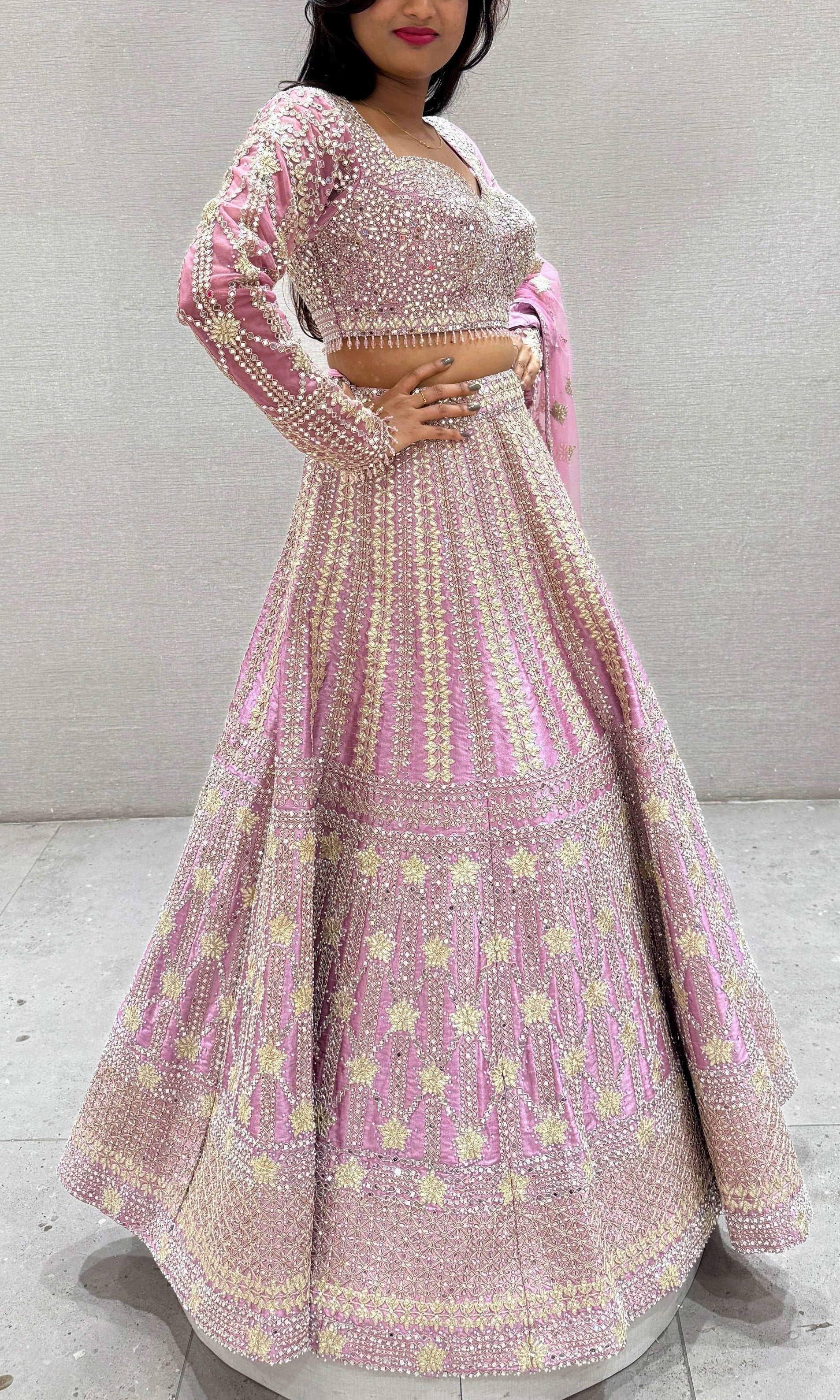 Lavendar Lehenga