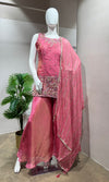 BABY PINK Embroidered Sharara SET