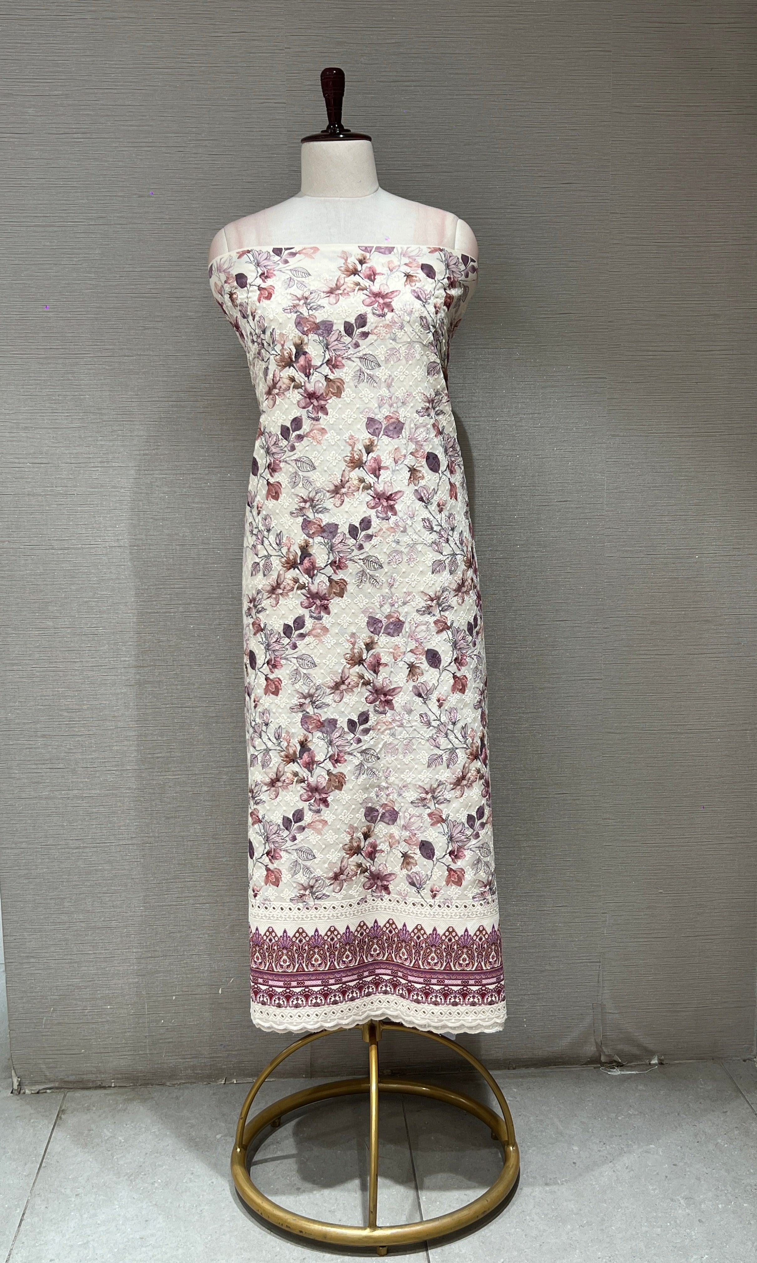 Purple dress material