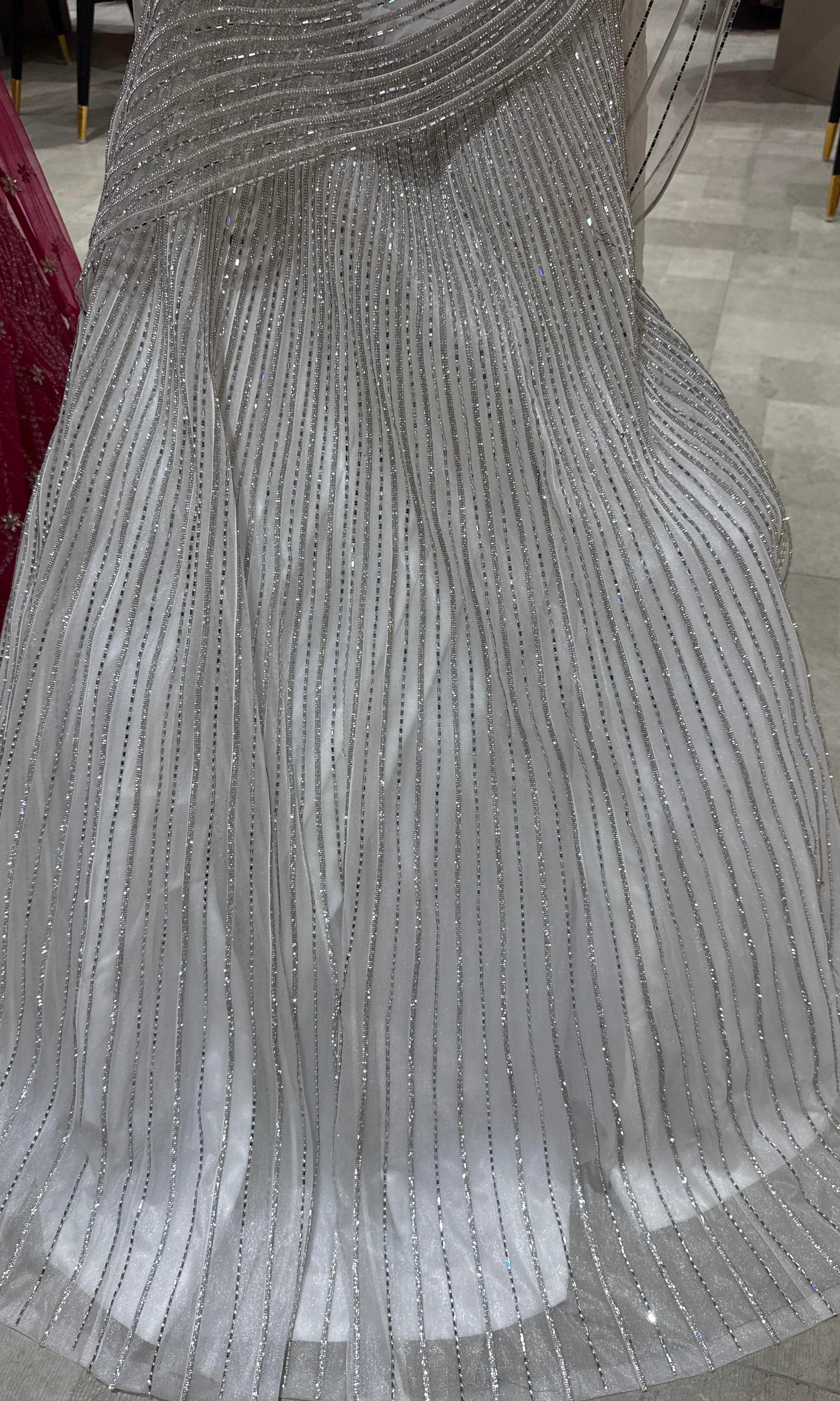 White Lehenga