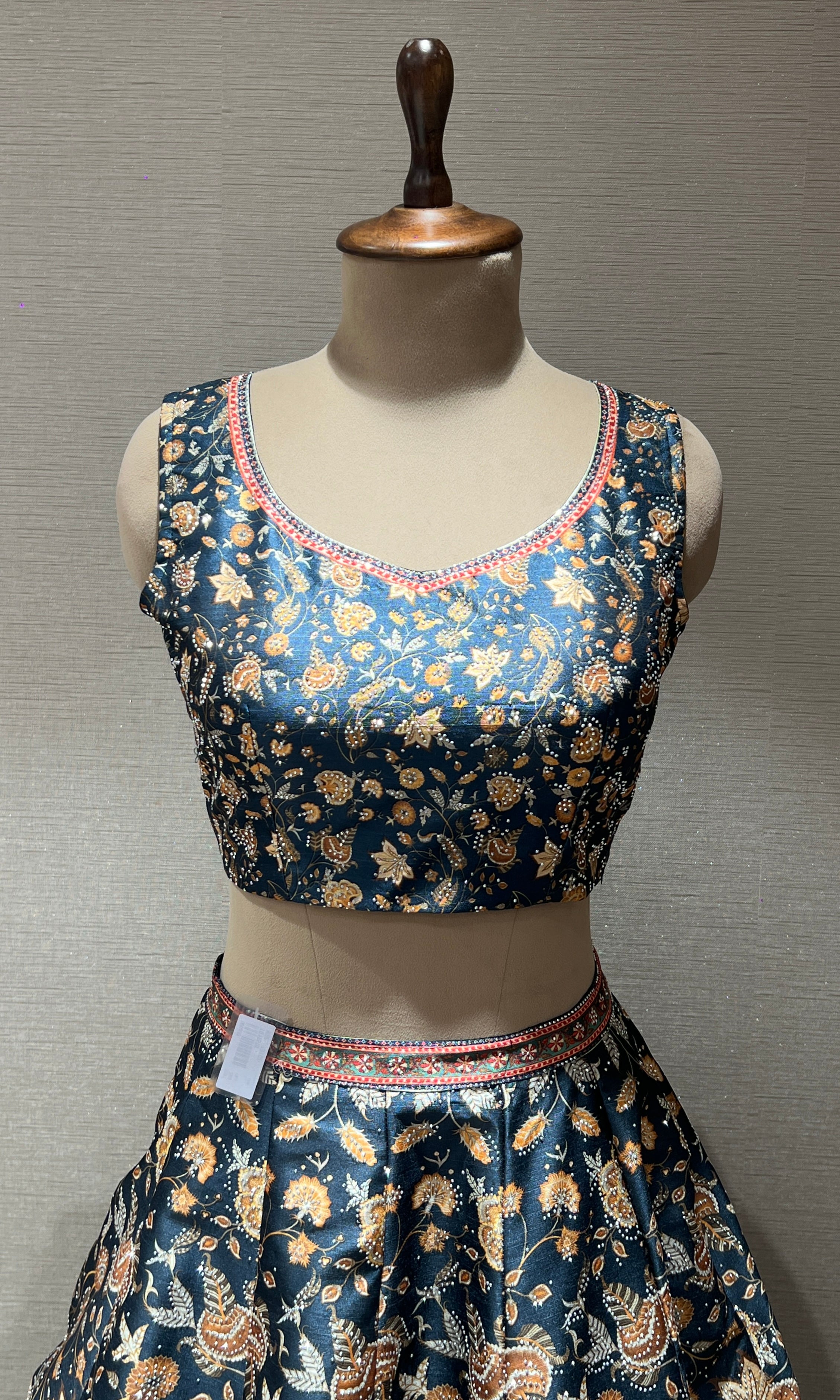Peacock blue Lehenga