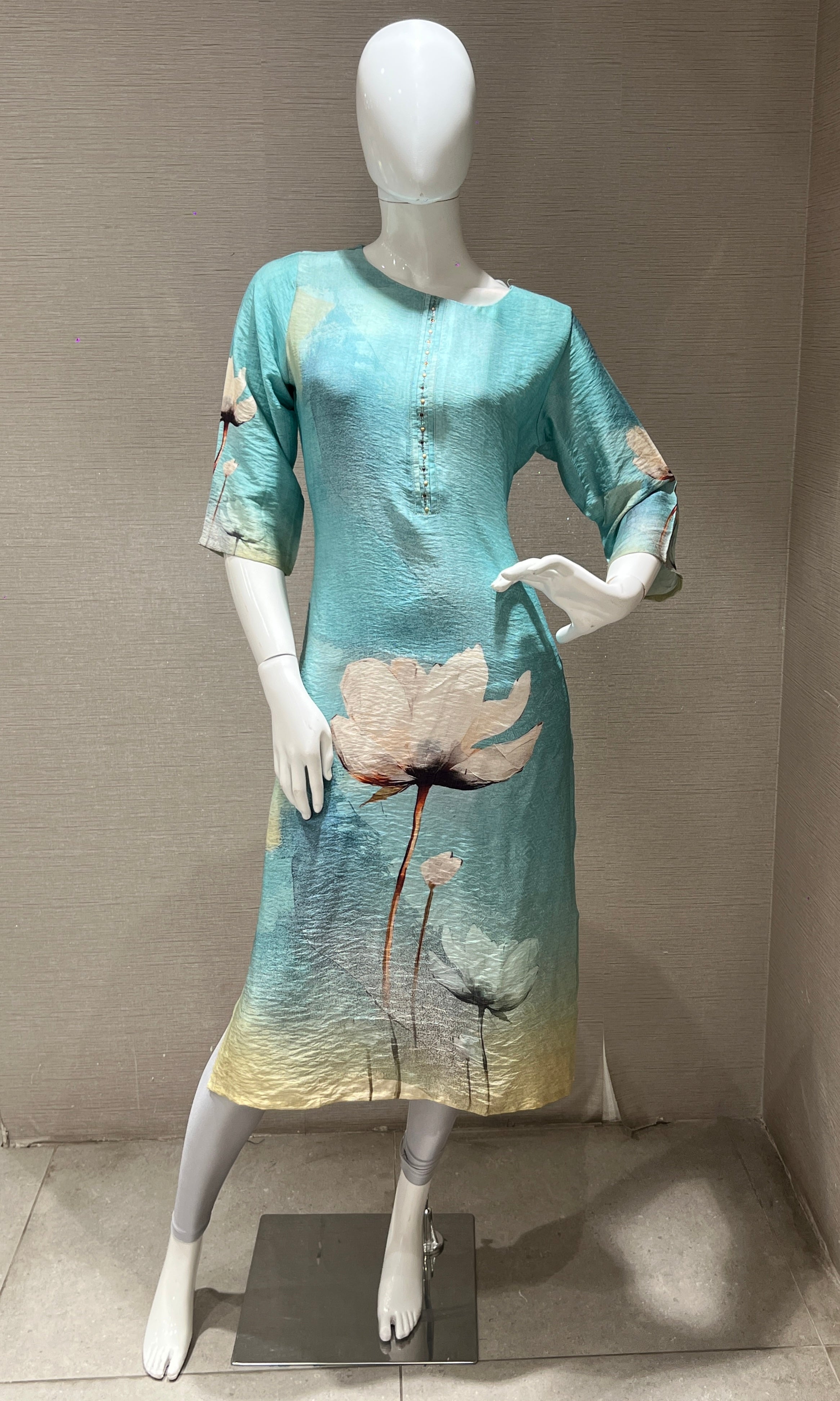 Sea blue kurti