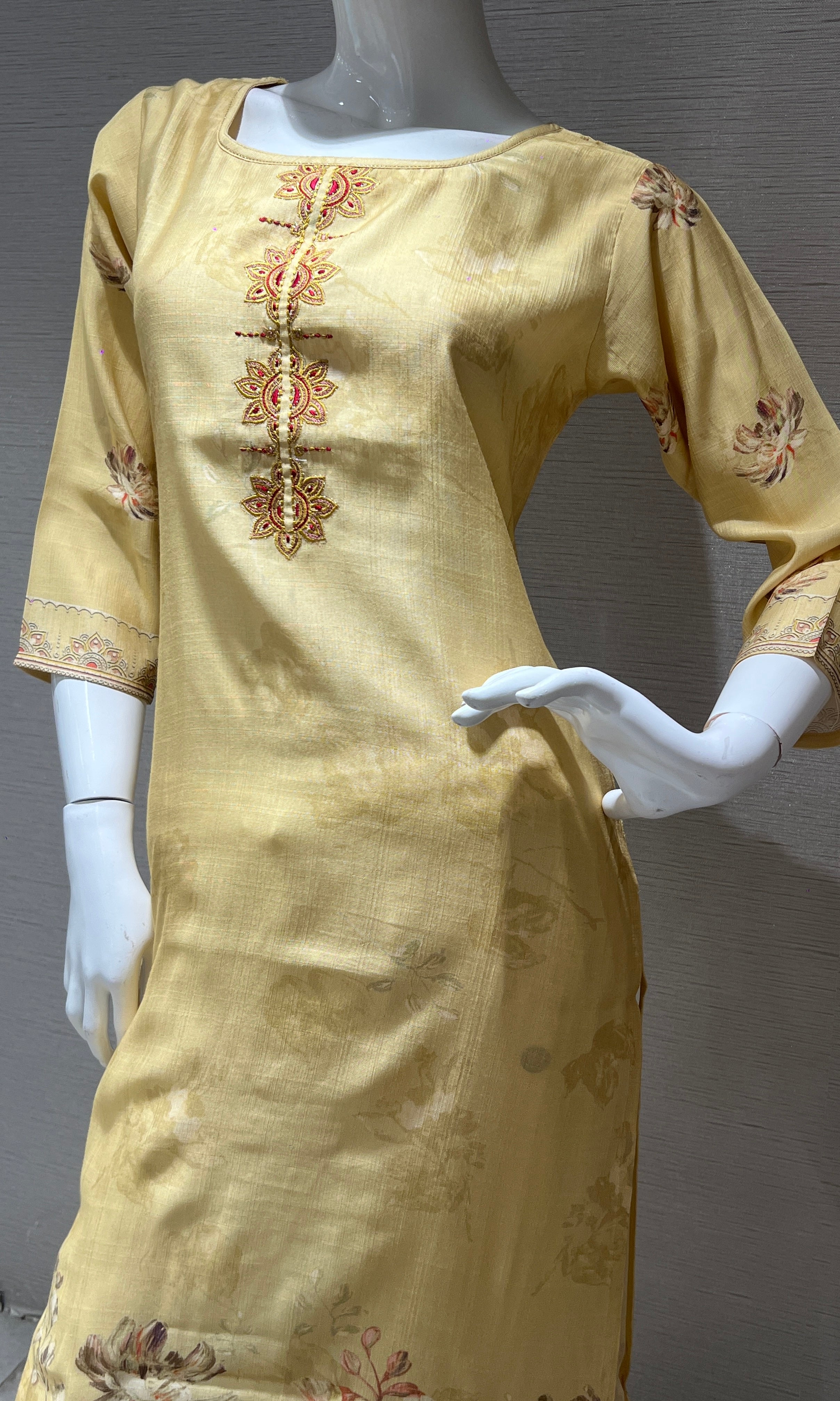 Yellow Kurti top