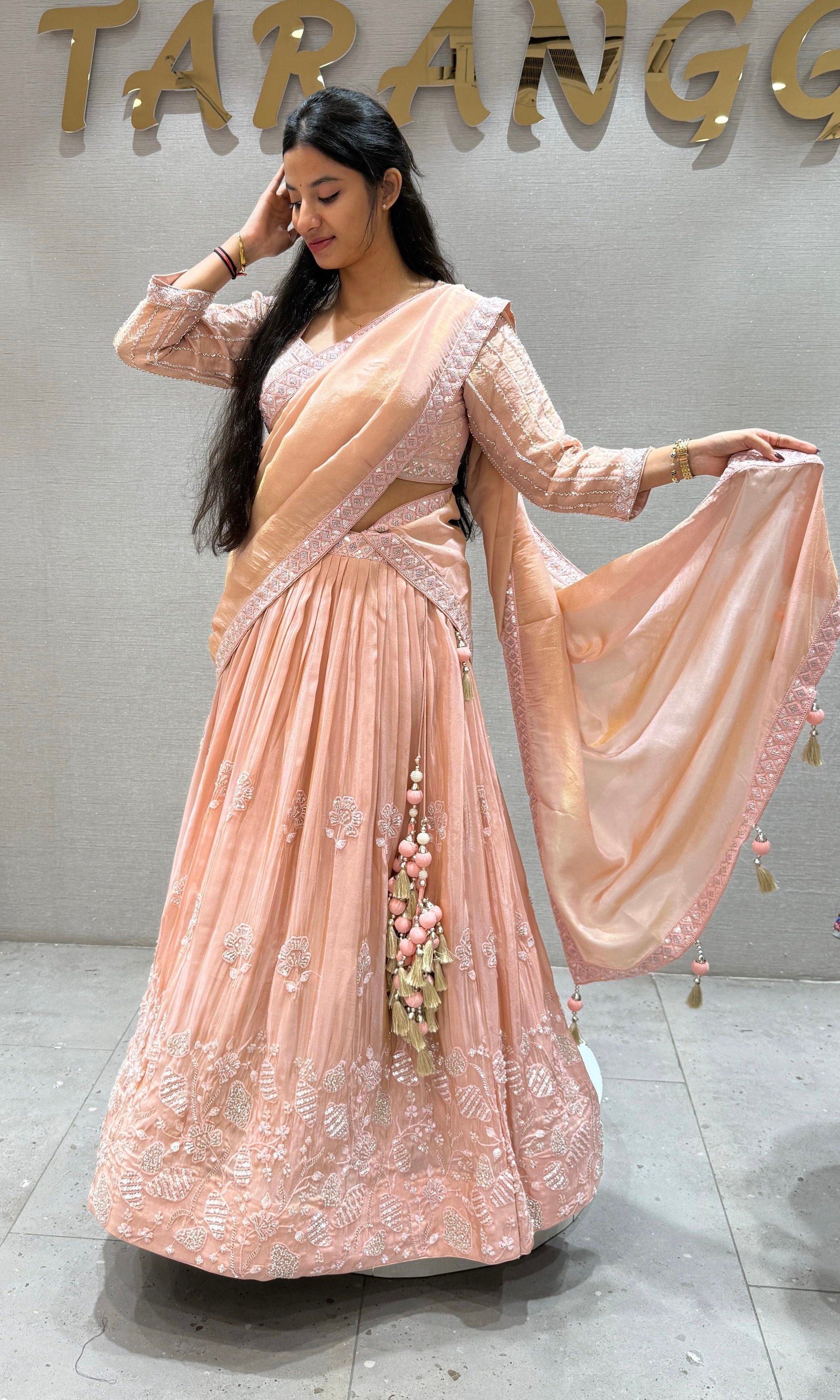 Peach Lehenga