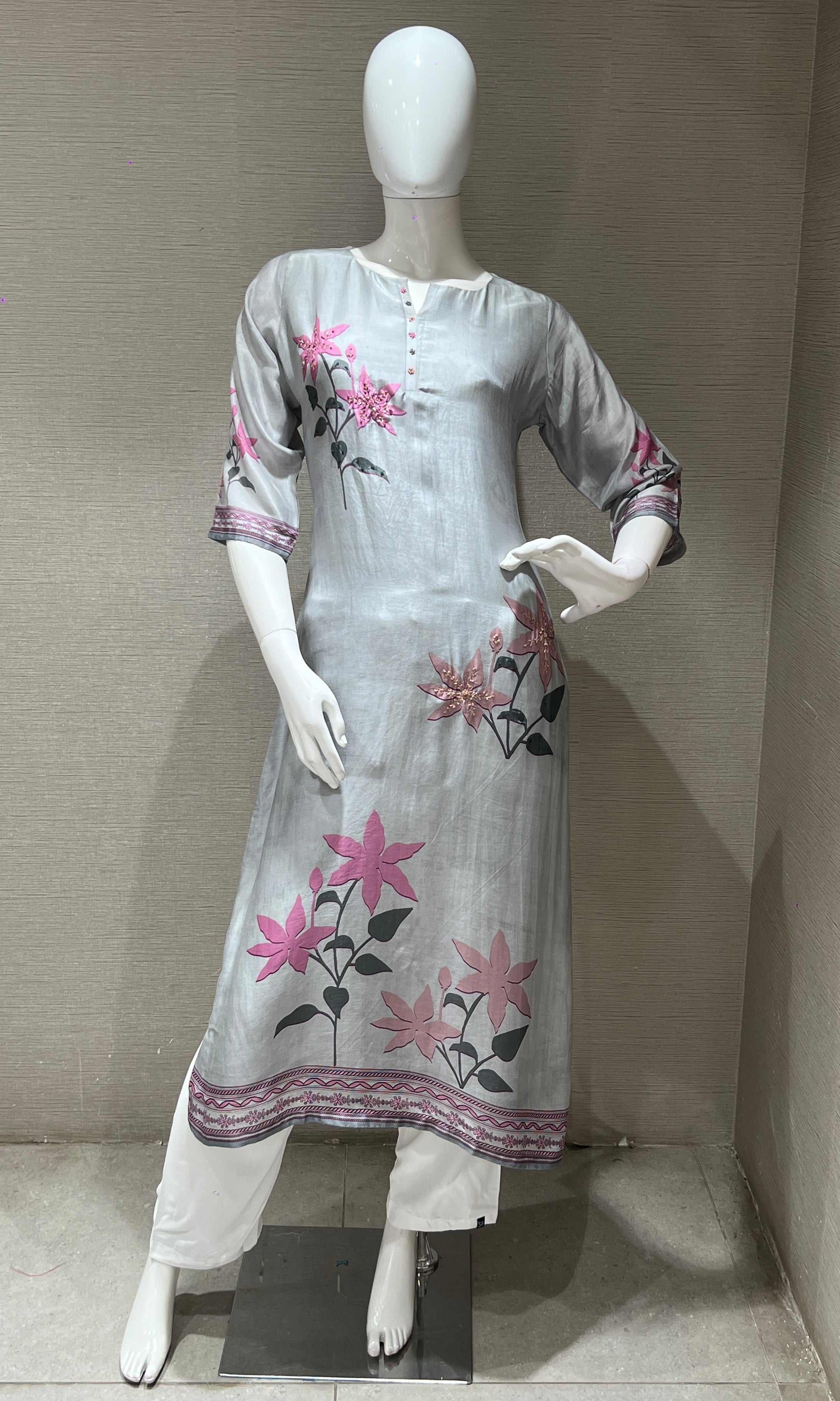 Grey Kurti top