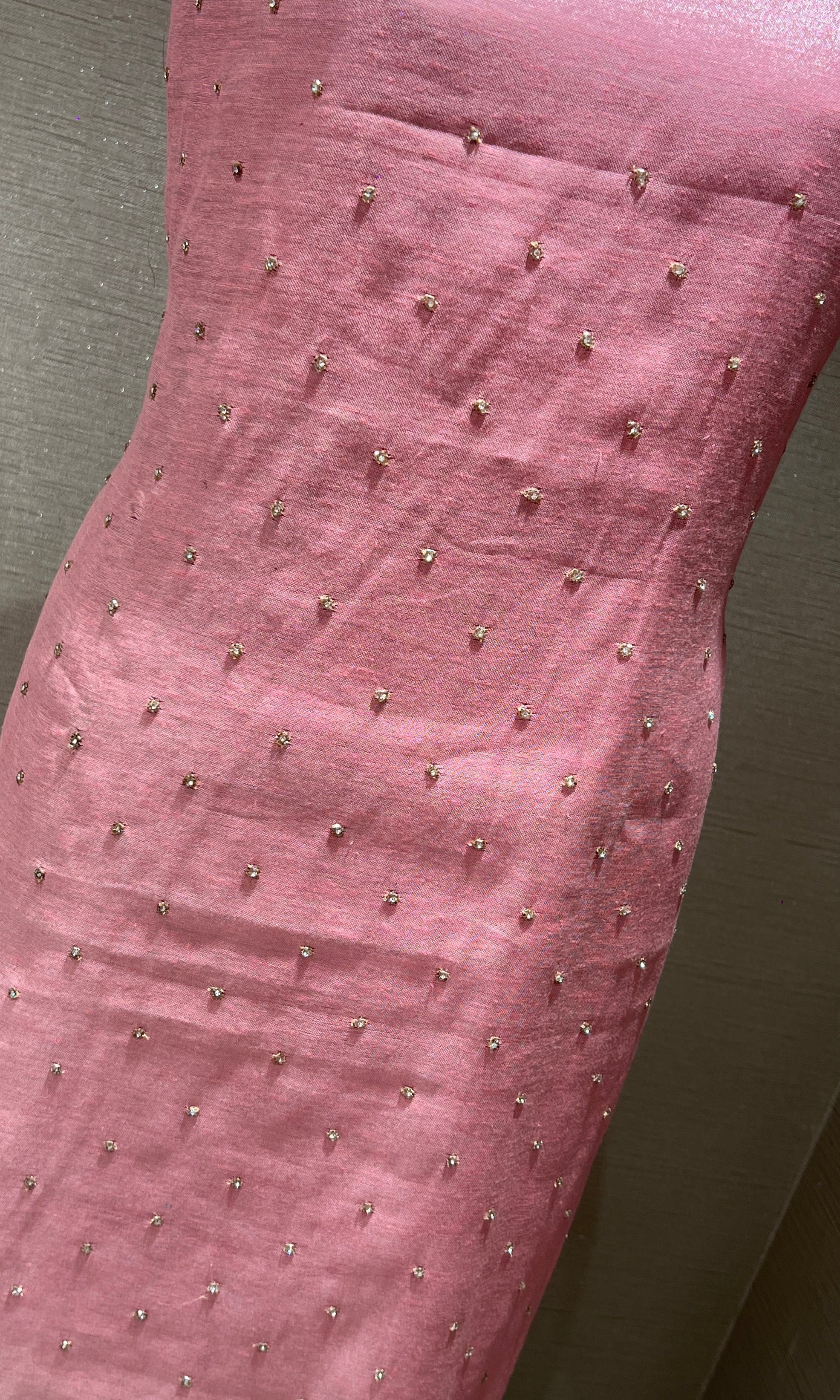 Onion pink dress material