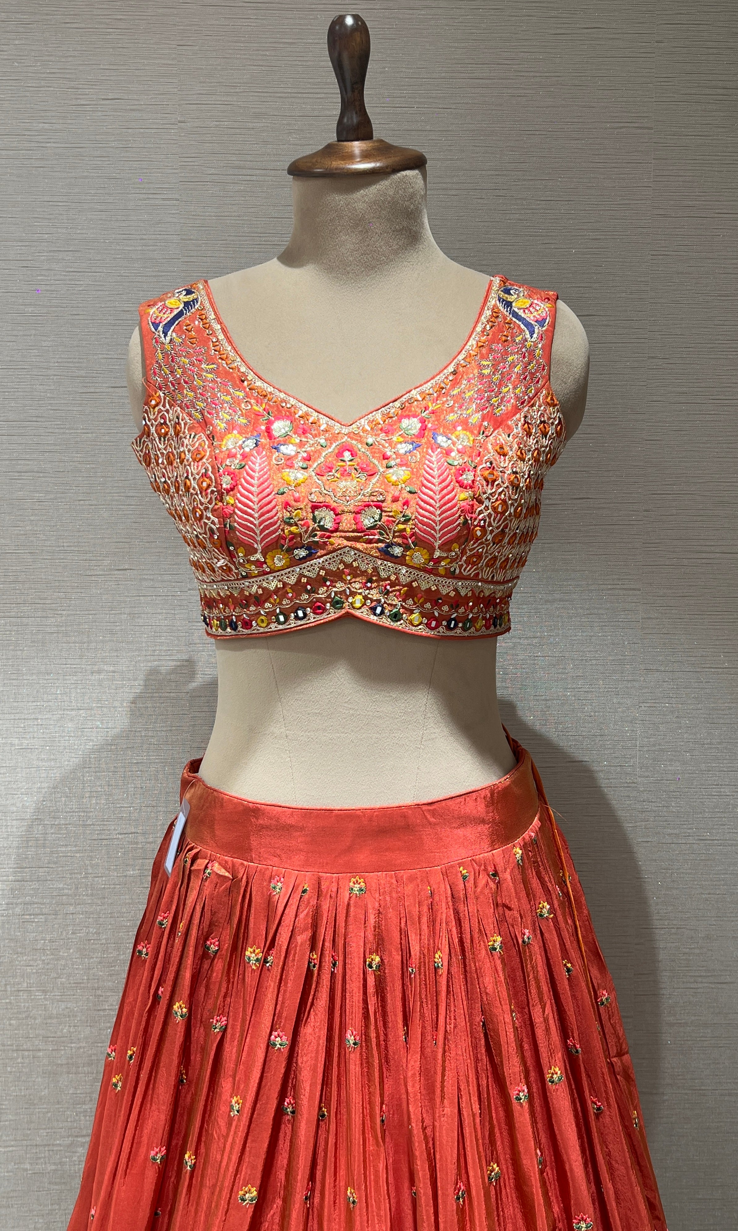 Rust Lehenga