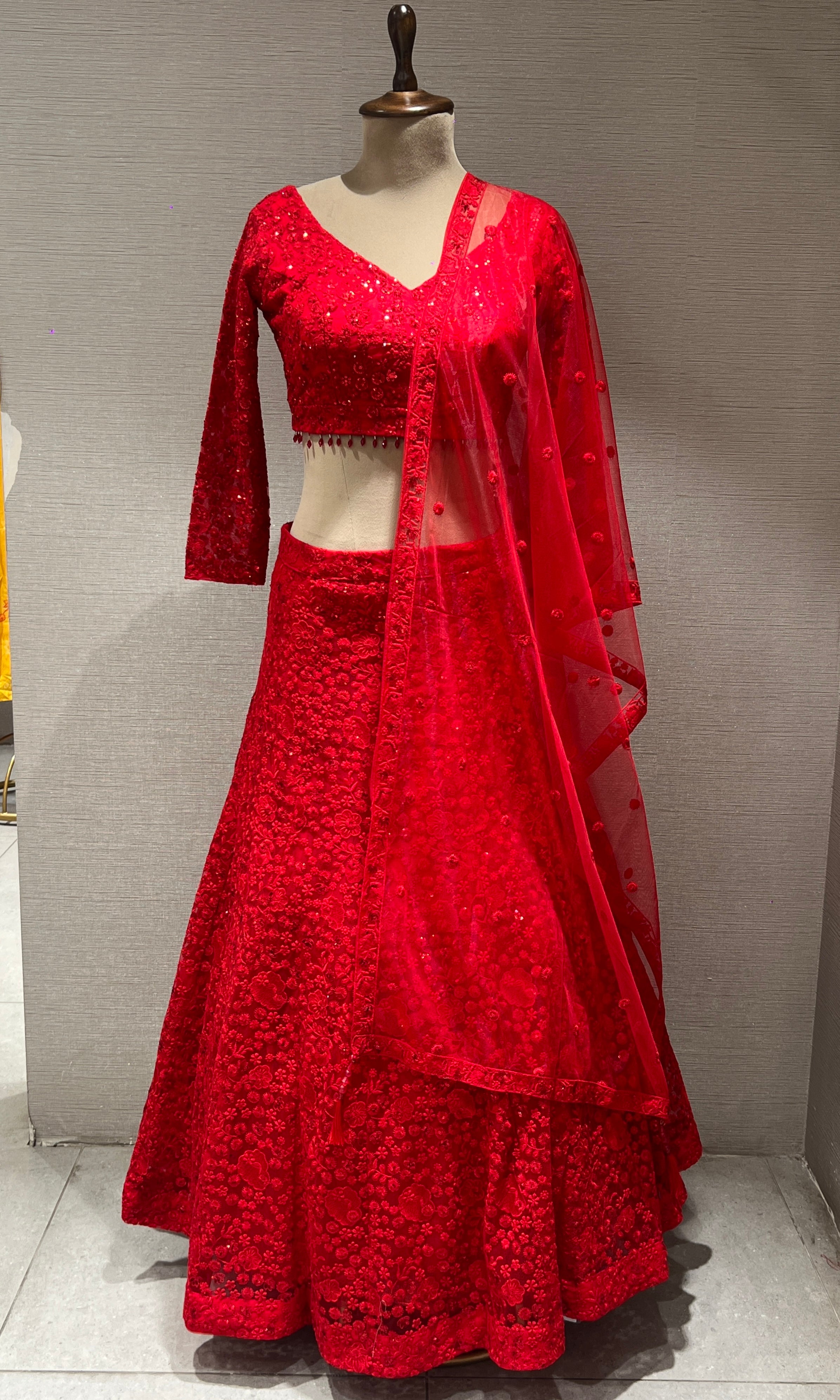 Red Lehenga