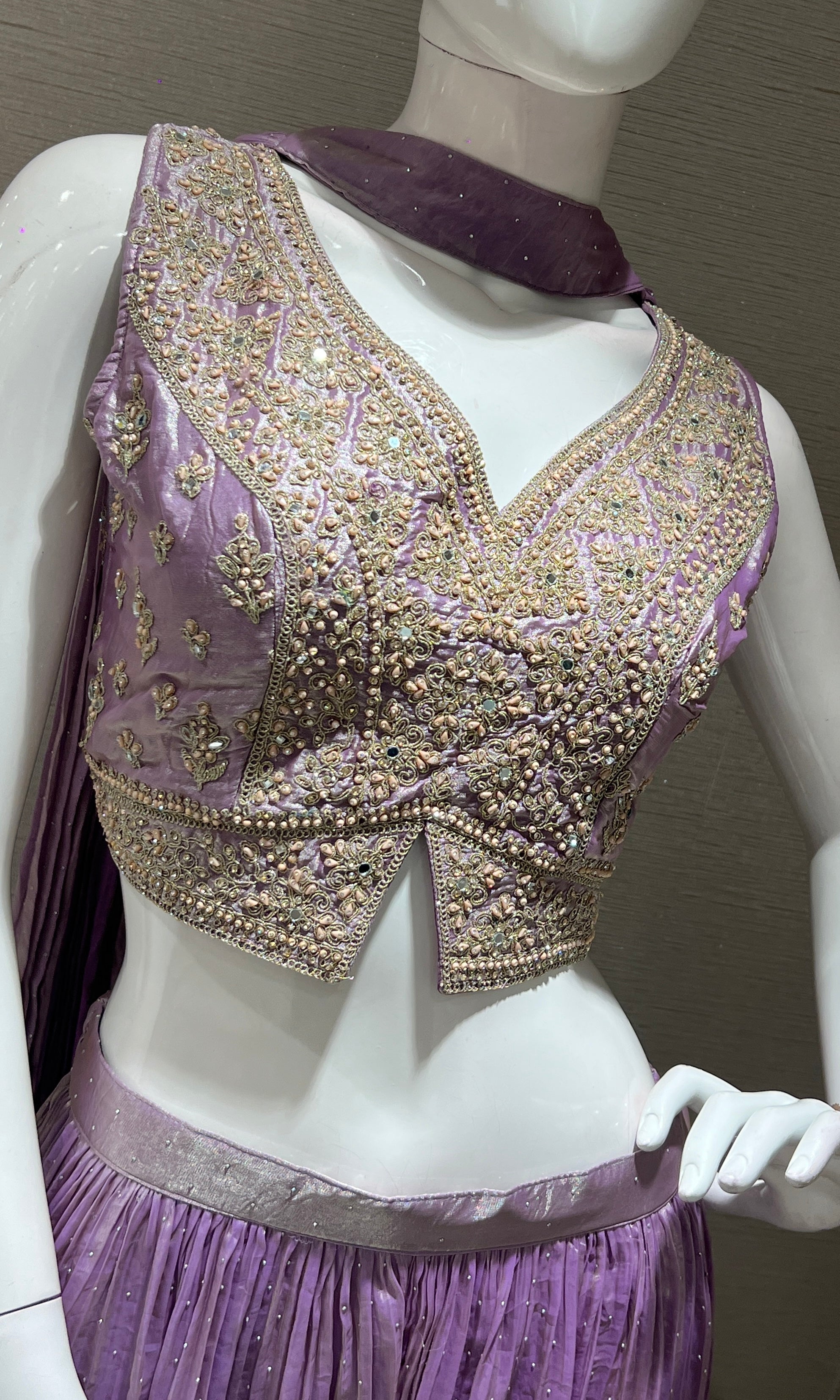 Lilac EMBROIDERED palazzo SET