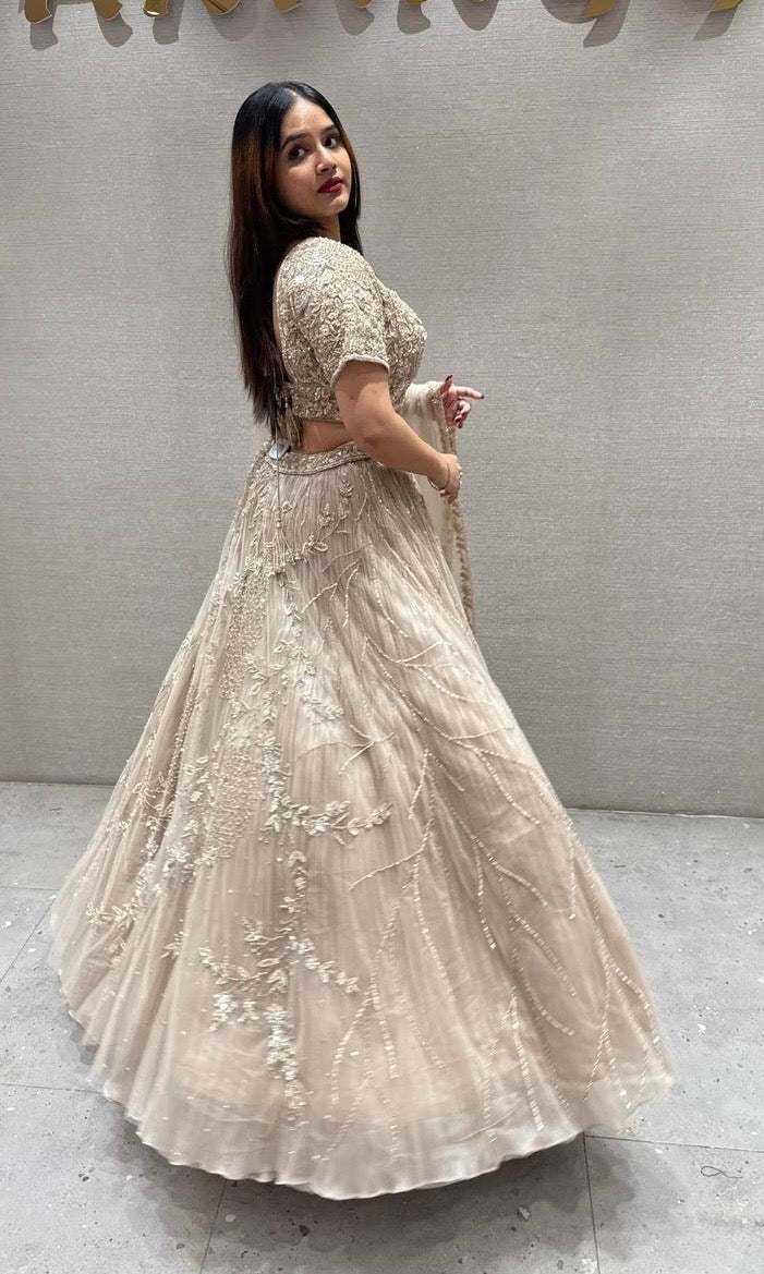 Beige Lehenga