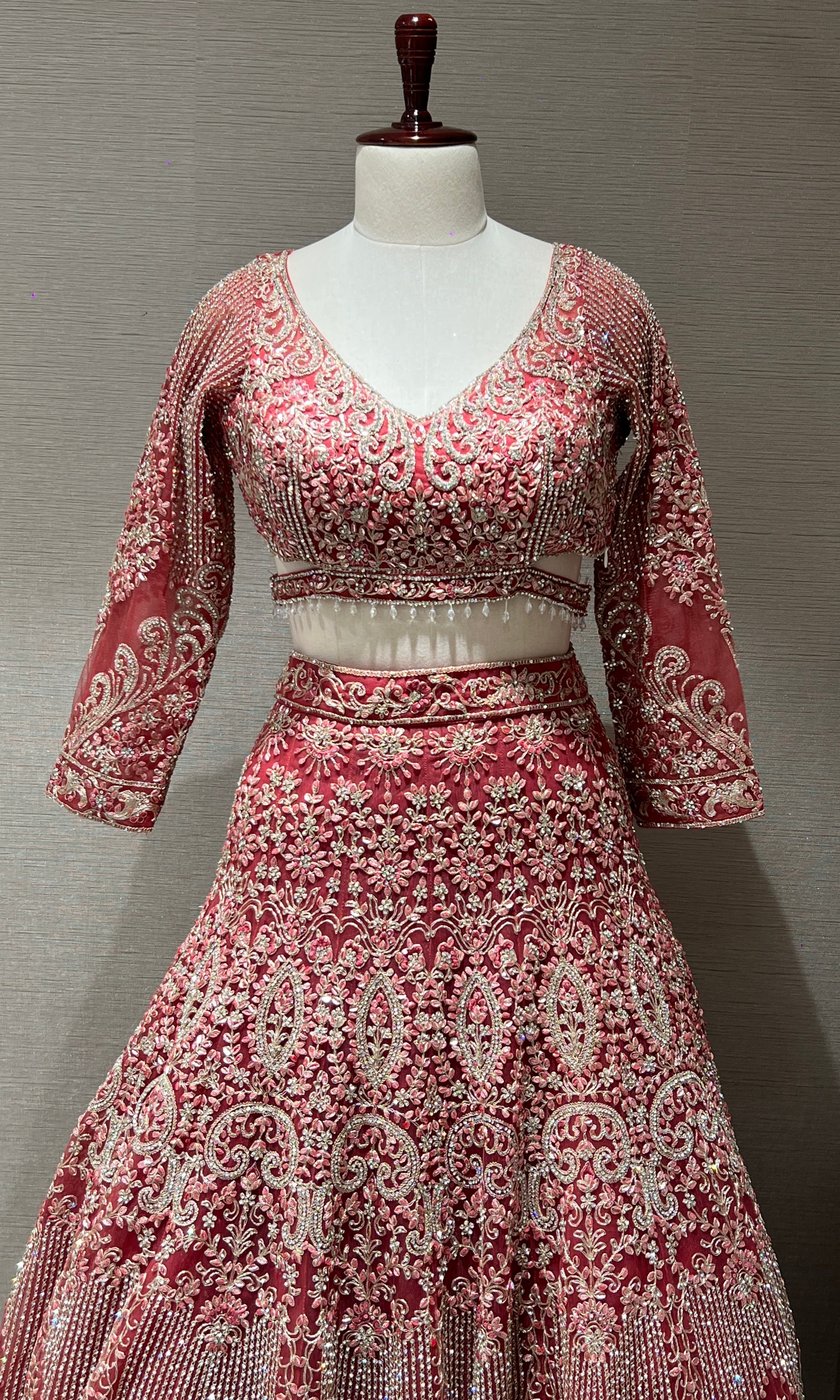 Rust Lehenga