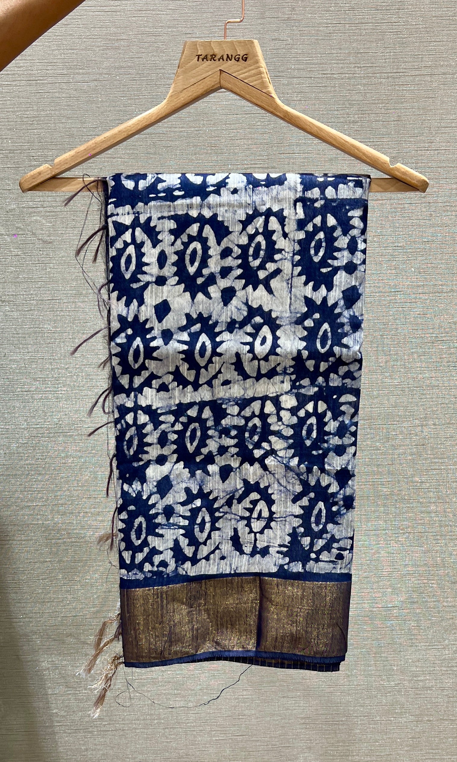 Navy blue saree