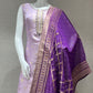 🪻Lavender kurta set with Banarasi Dupatta🪻