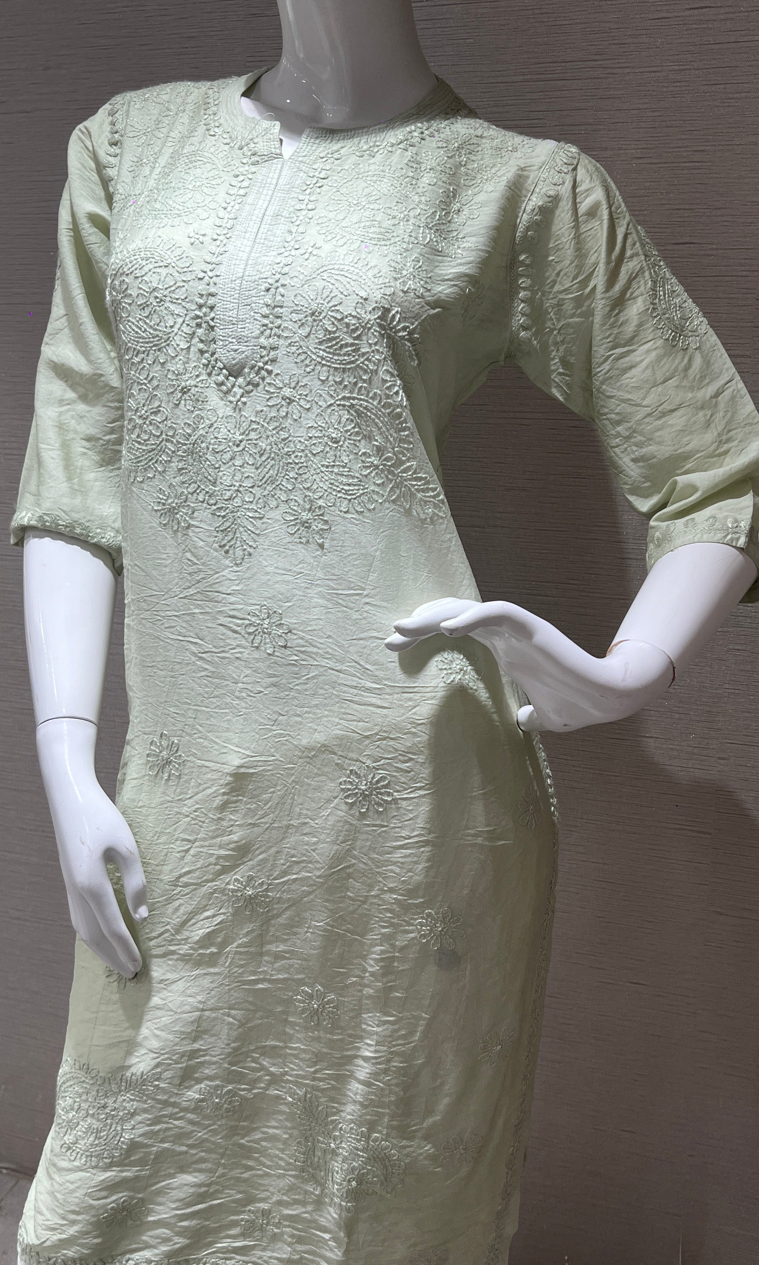 Pista green Kurti top