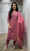 ONION PINK ETHNIC KURTA SET
