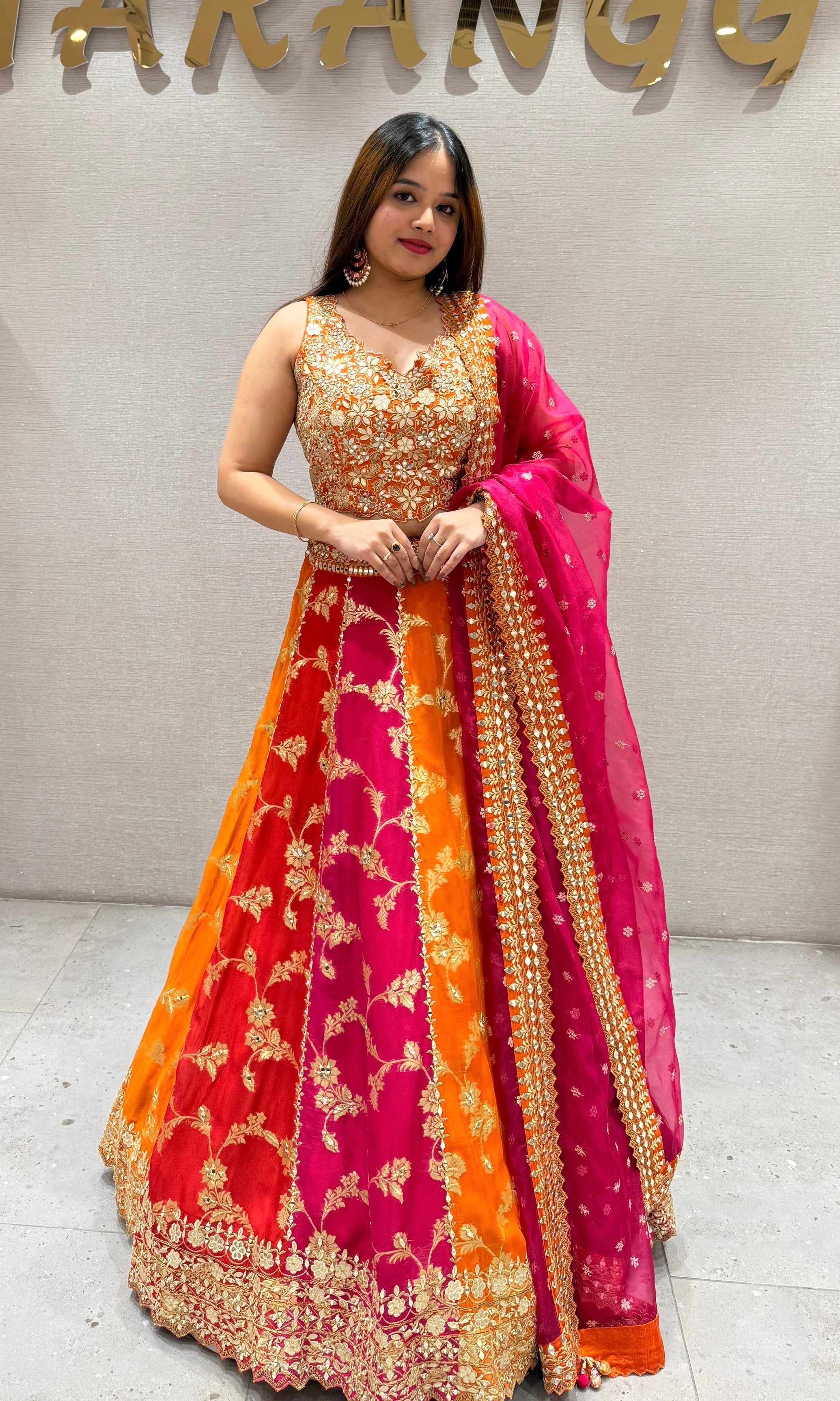 Orange Lehenga